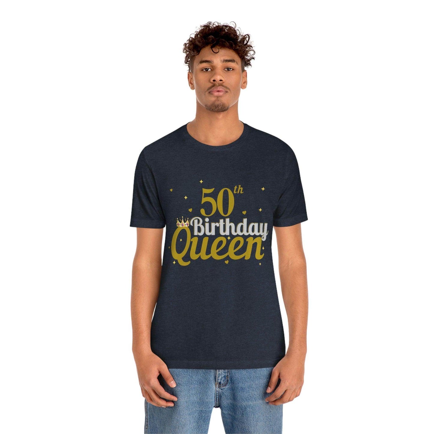 50th birthday queen shirt, birthday shirt, gift for her - Giftsmojo