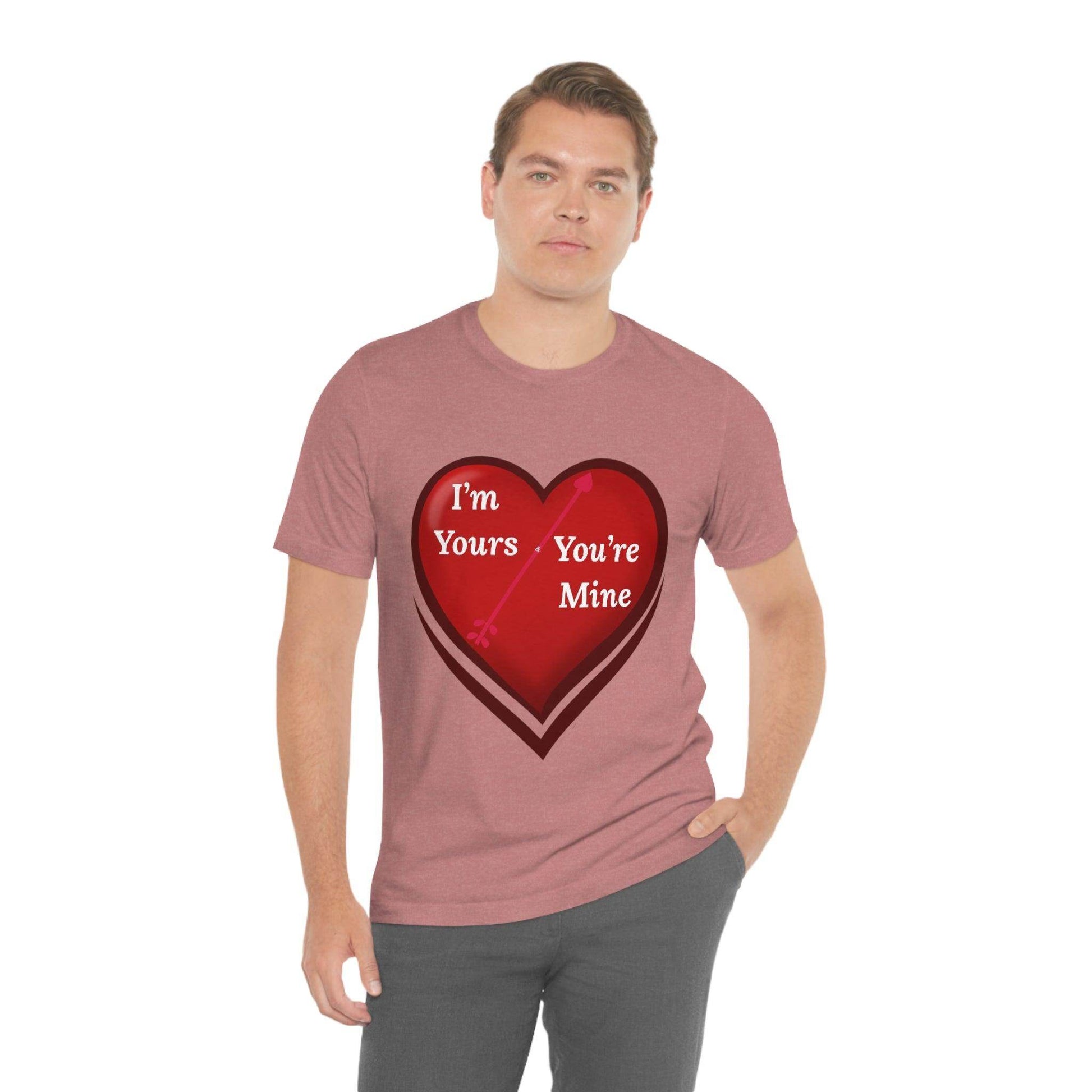 I'm Yours and You're Mine Heart Tee - Giftsmojo