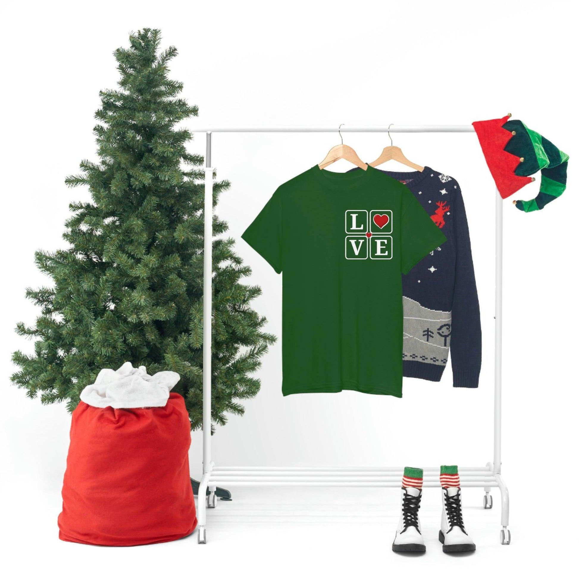 Love square Hearts T-shirt - Giftsmojo