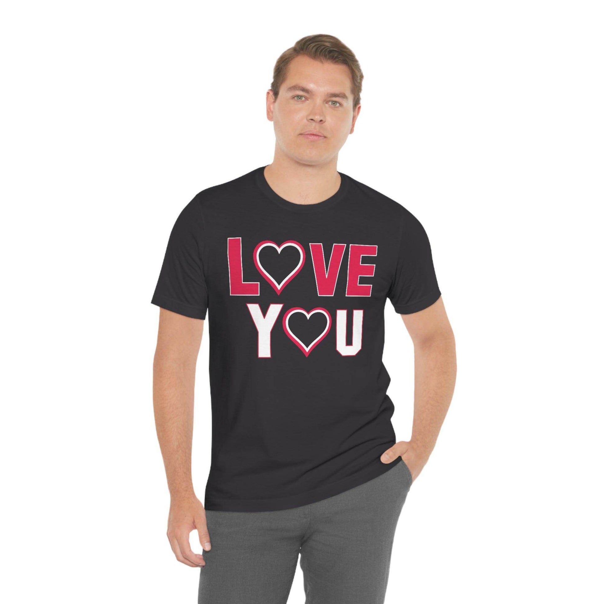 love you heart Tee - Giftsmojo