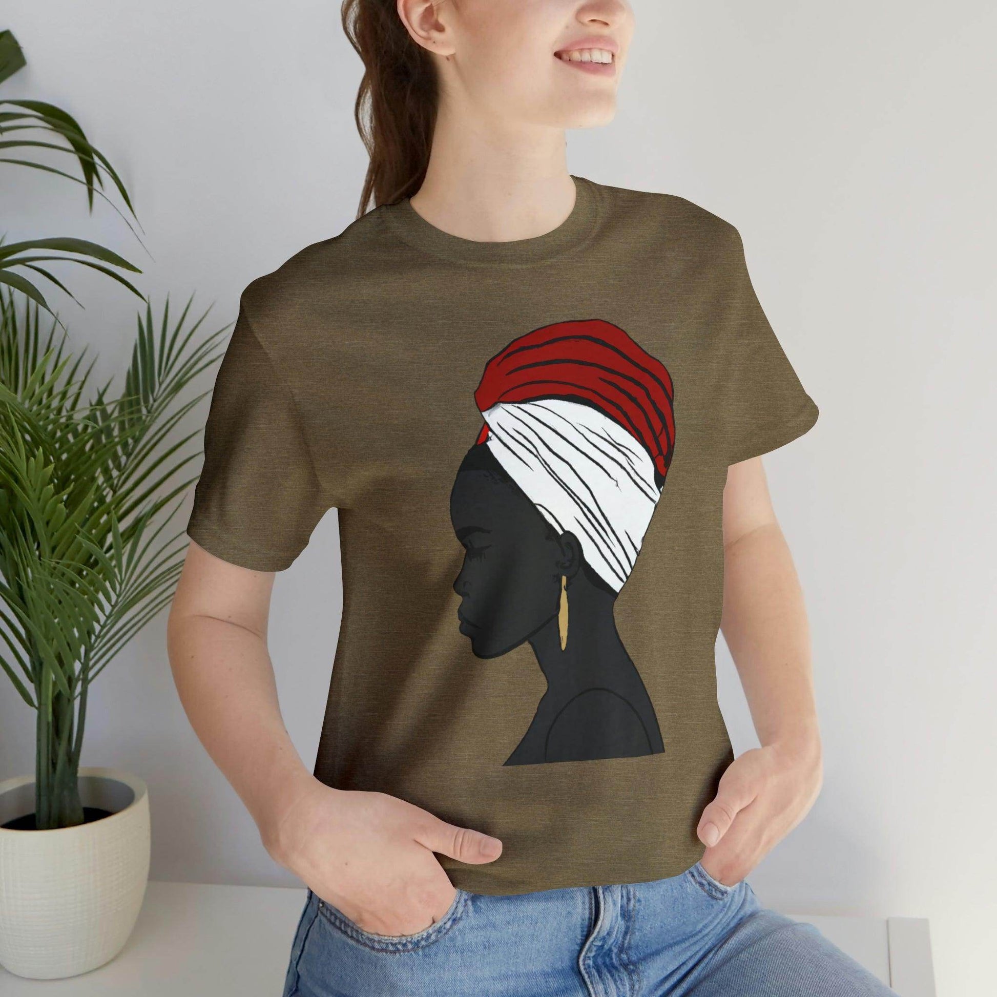 African Woman Art Shirt, Black Queen Shirt - Giftsmojo