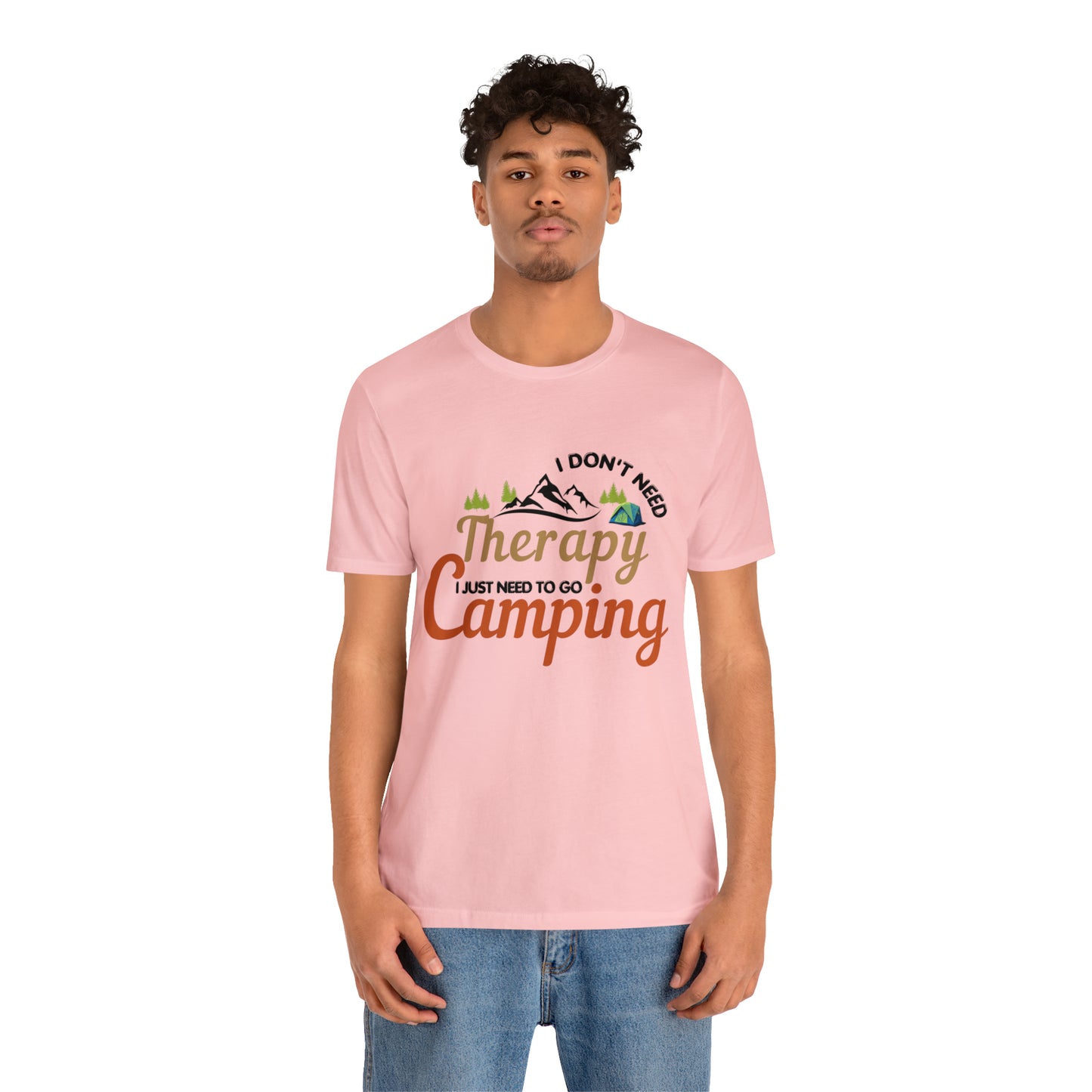 I don't need therapy I just need to go camping, camping shirt, dad shirt, dad gift, gift for outdoor lover, fishing gift nature lover shirt