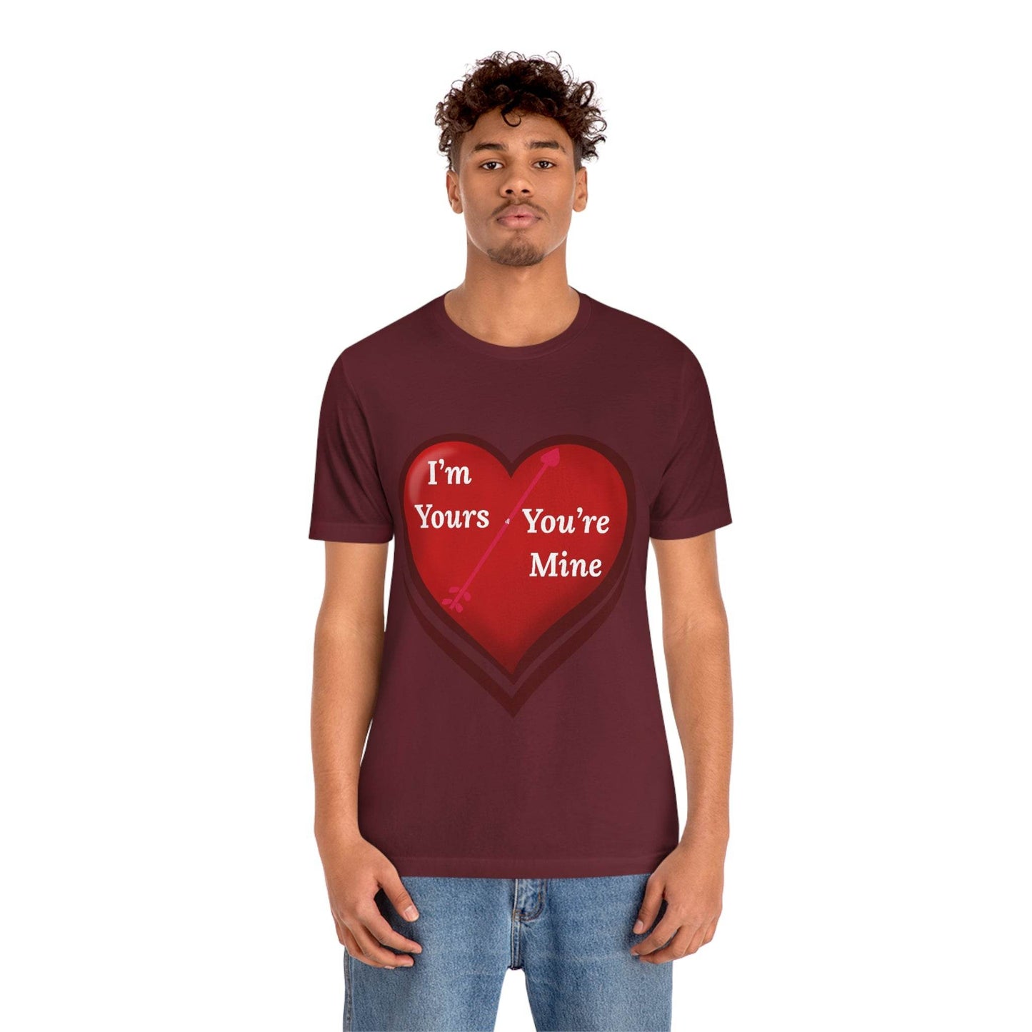 I'm Yours and You're Mine Heart Tee - Giftsmojo