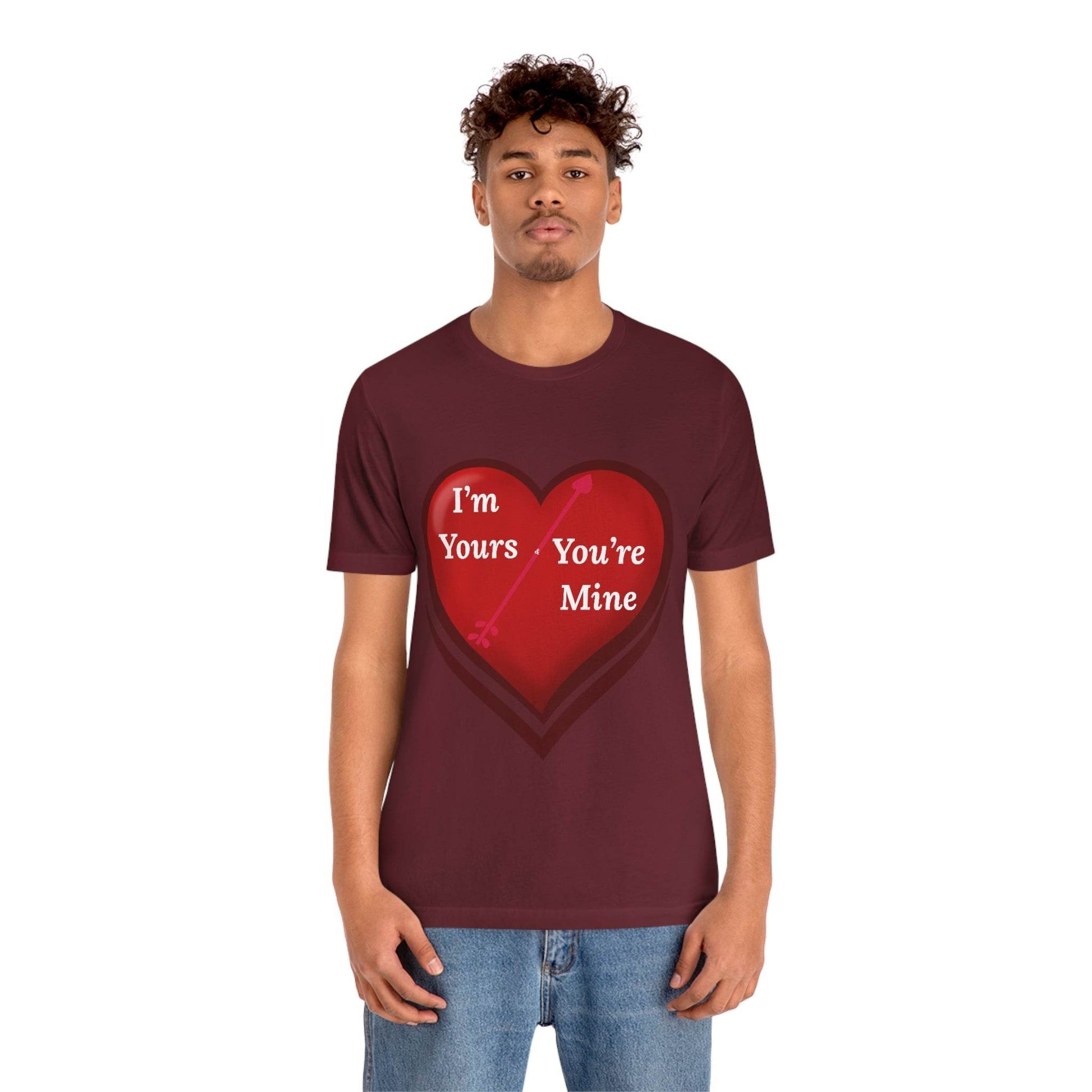 I'm Yours and You're Mine Heart Tee - Giftsmojo