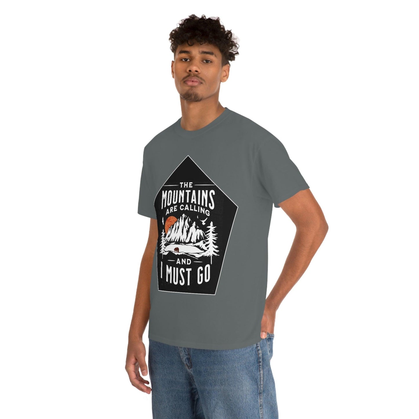The Mountains are Calling and I Must Go Tee - Giftsmojo