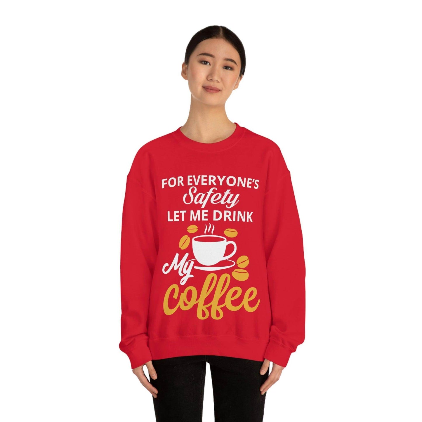 Coffee tee Unisex Heavy Blend™ Crewneck Sweatshirt - Giftsmojo