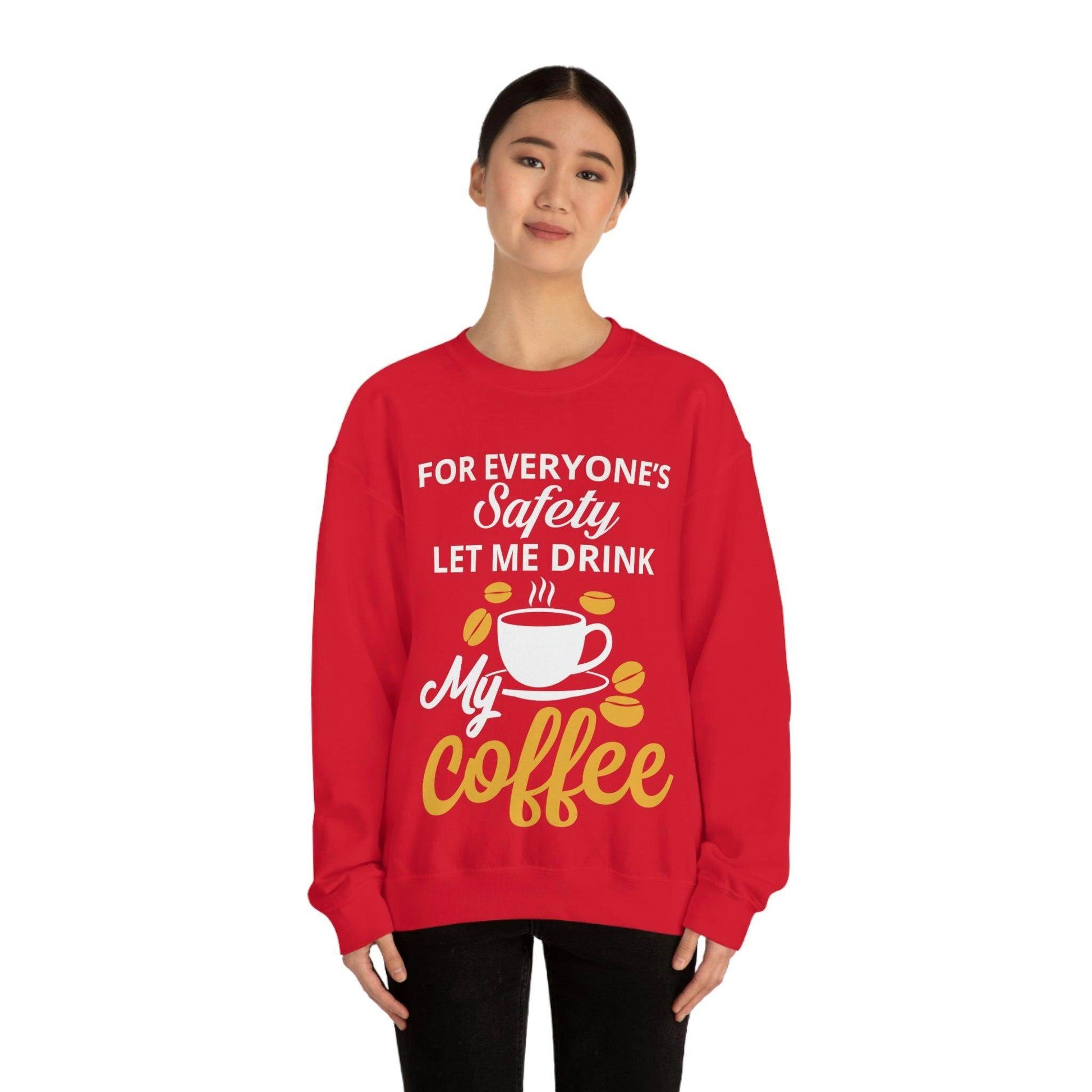 Coffee tee Unisex Heavy Blend™ Crewneck Sweatshirt - Giftsmojo