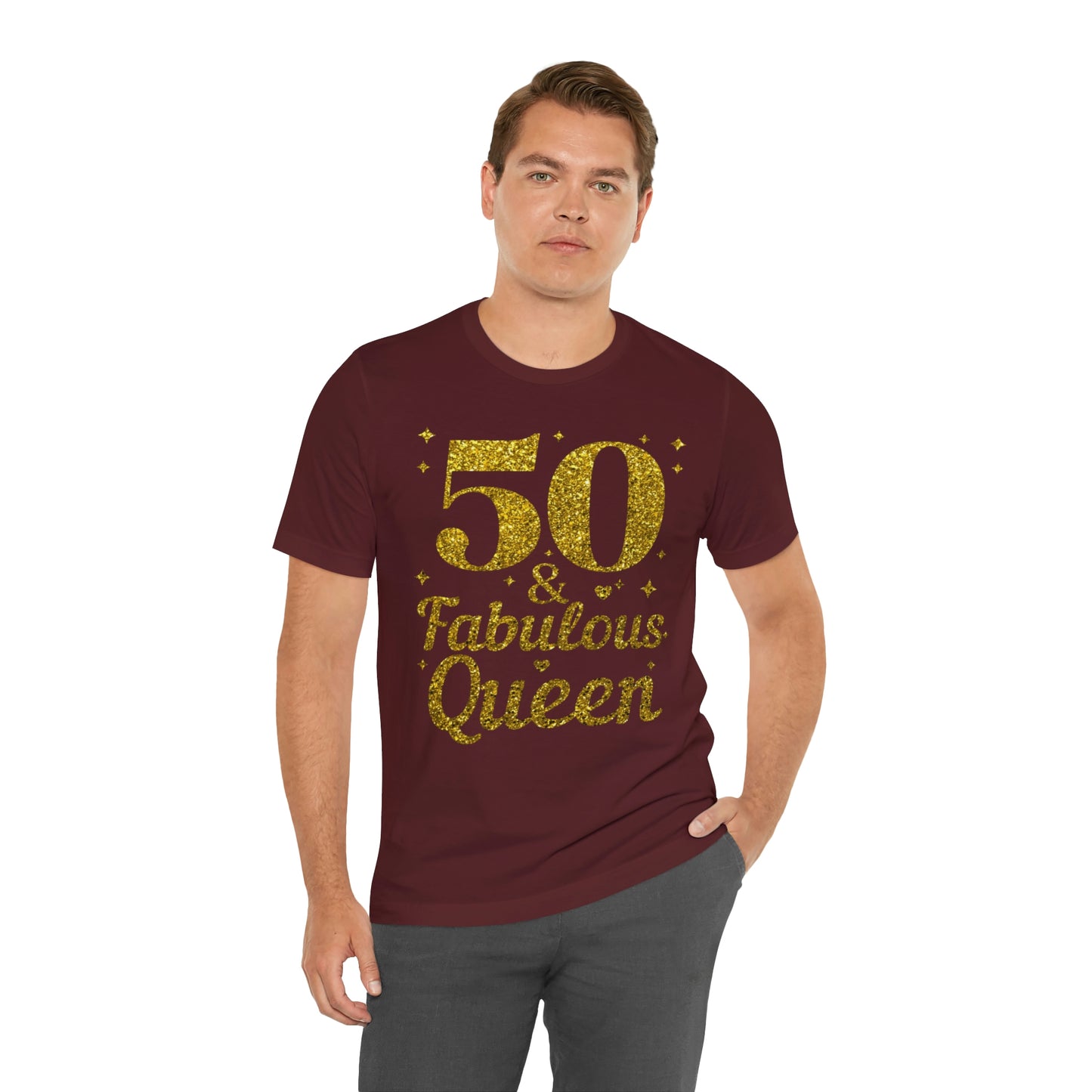 Funny 50th birthday Shirt 50 and Fabulous Queen shirt