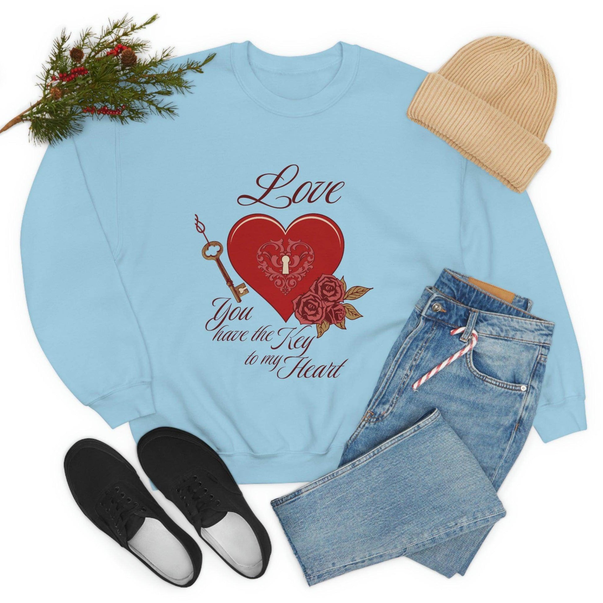 Love you have the key to my heart Sweatshirt - Giftsmojo