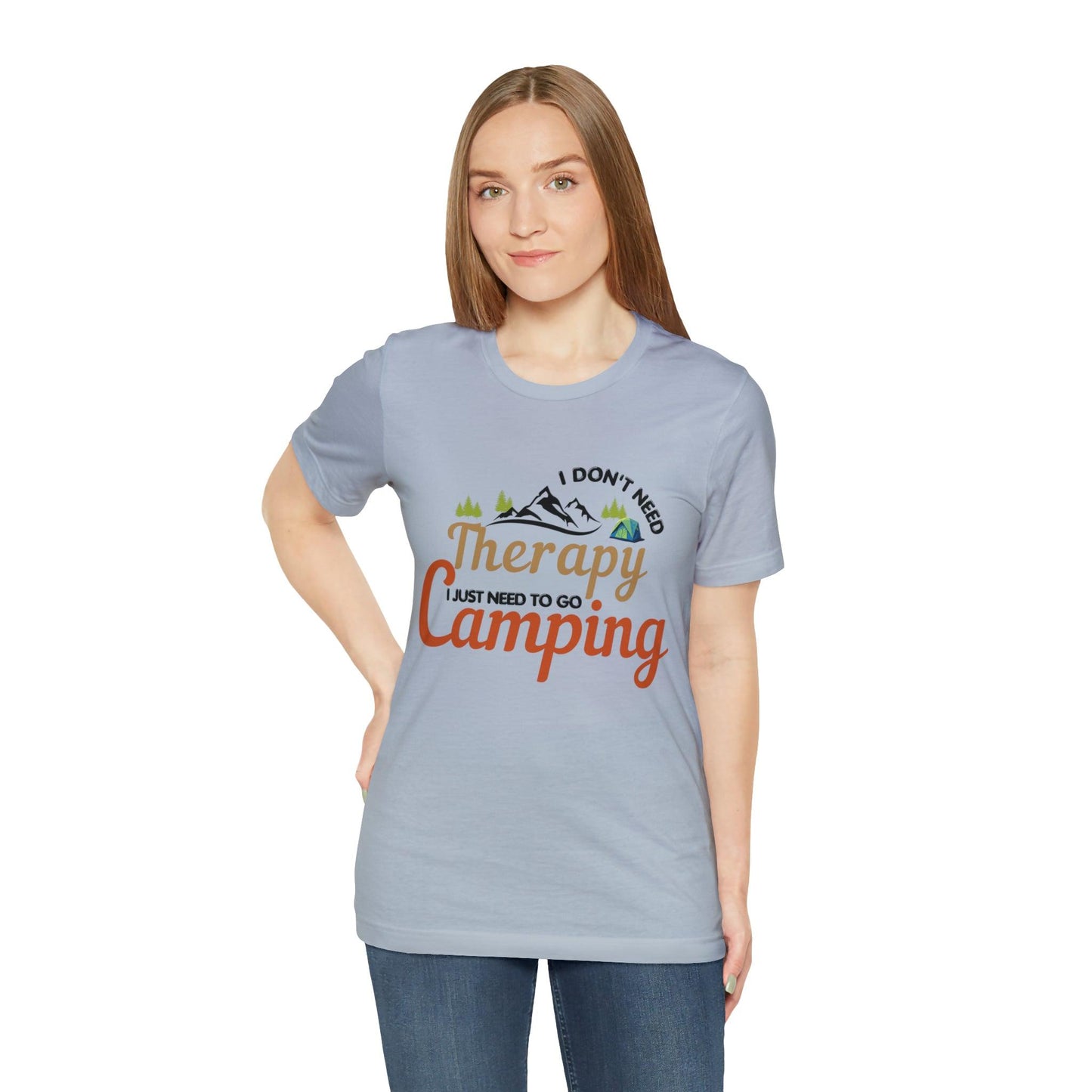 I don't need therapy I just need to go camping, camping shirt, dad shirt, dad gift, gift for outdoor lover, fishing gift nature lover shirt
