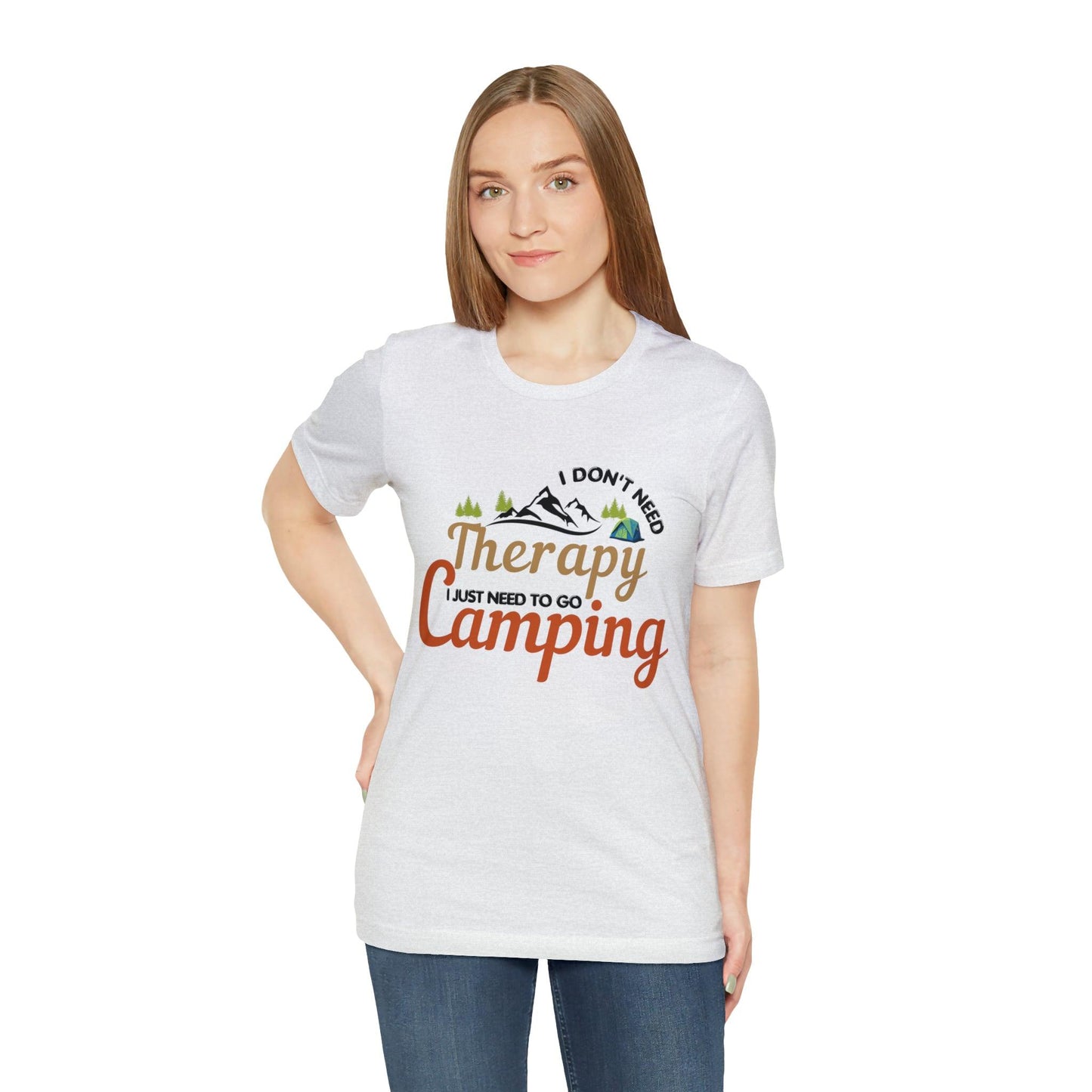 I don't need therapy I just need to go camping, camping shirt, dad shirt, dad gift, gift for outdoor lover, fishing gift nature lover shirt