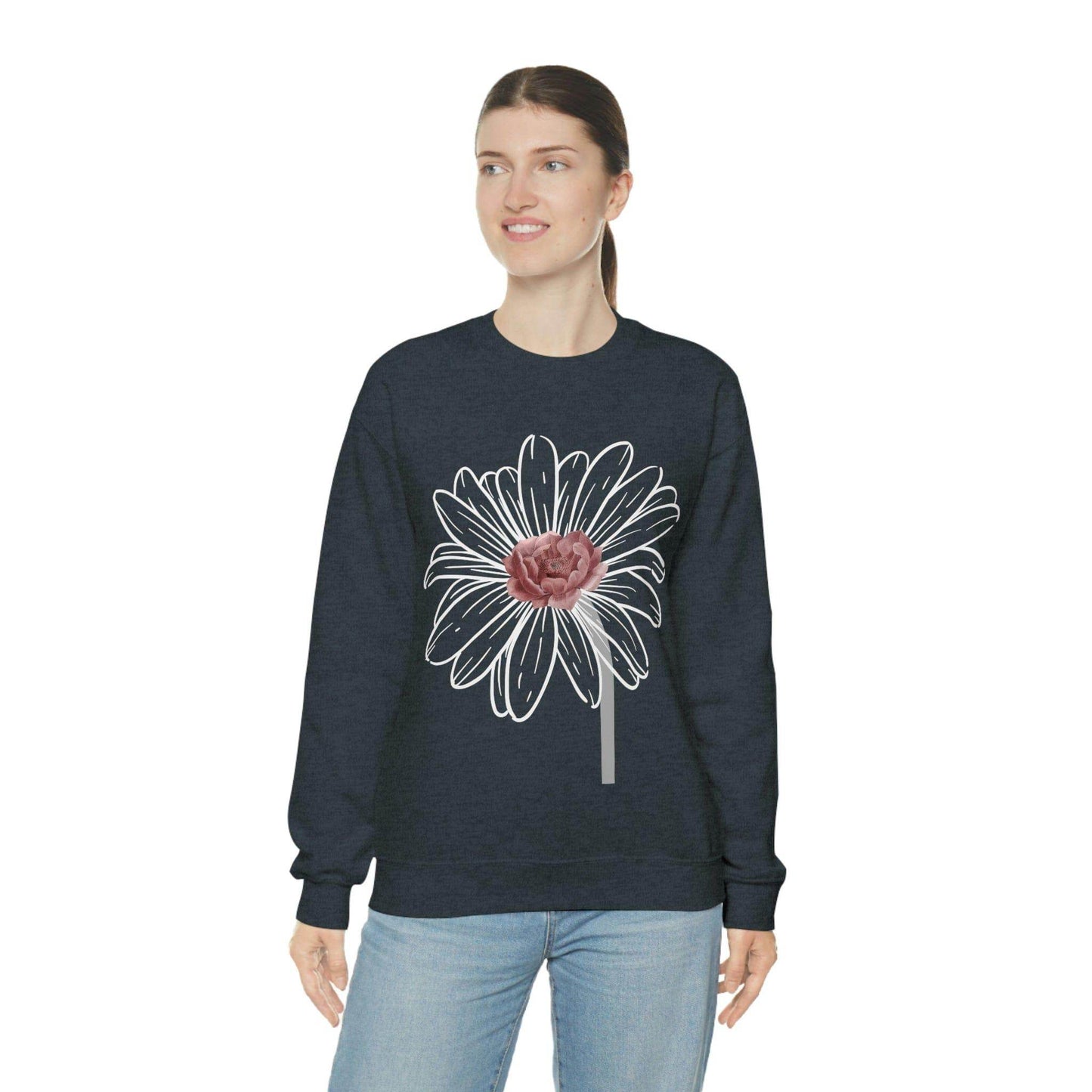 Floral Sweatshirt, Wildflower Sweatshirt, Flower sweatshirt, Wild Flowers - Giftsmojo