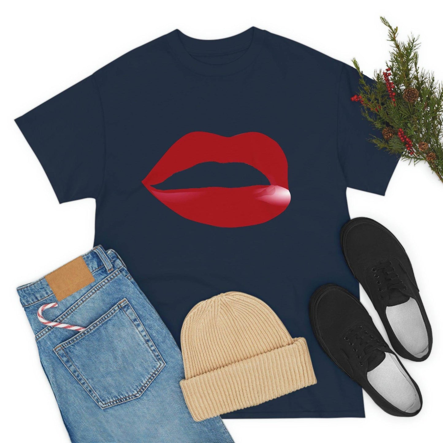 Kiss Lips Tee - Giftsmojo