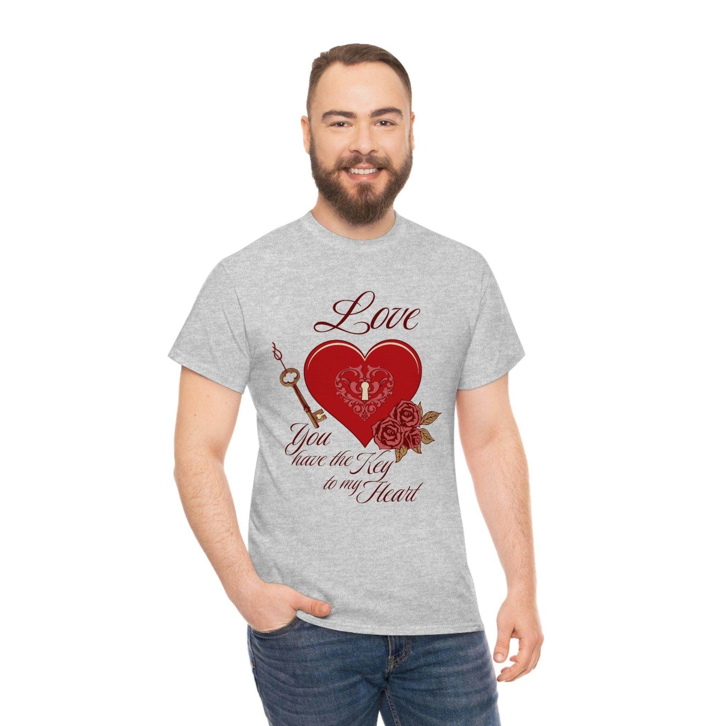 Love you have the keys to my heart Tee - Giftsmojo