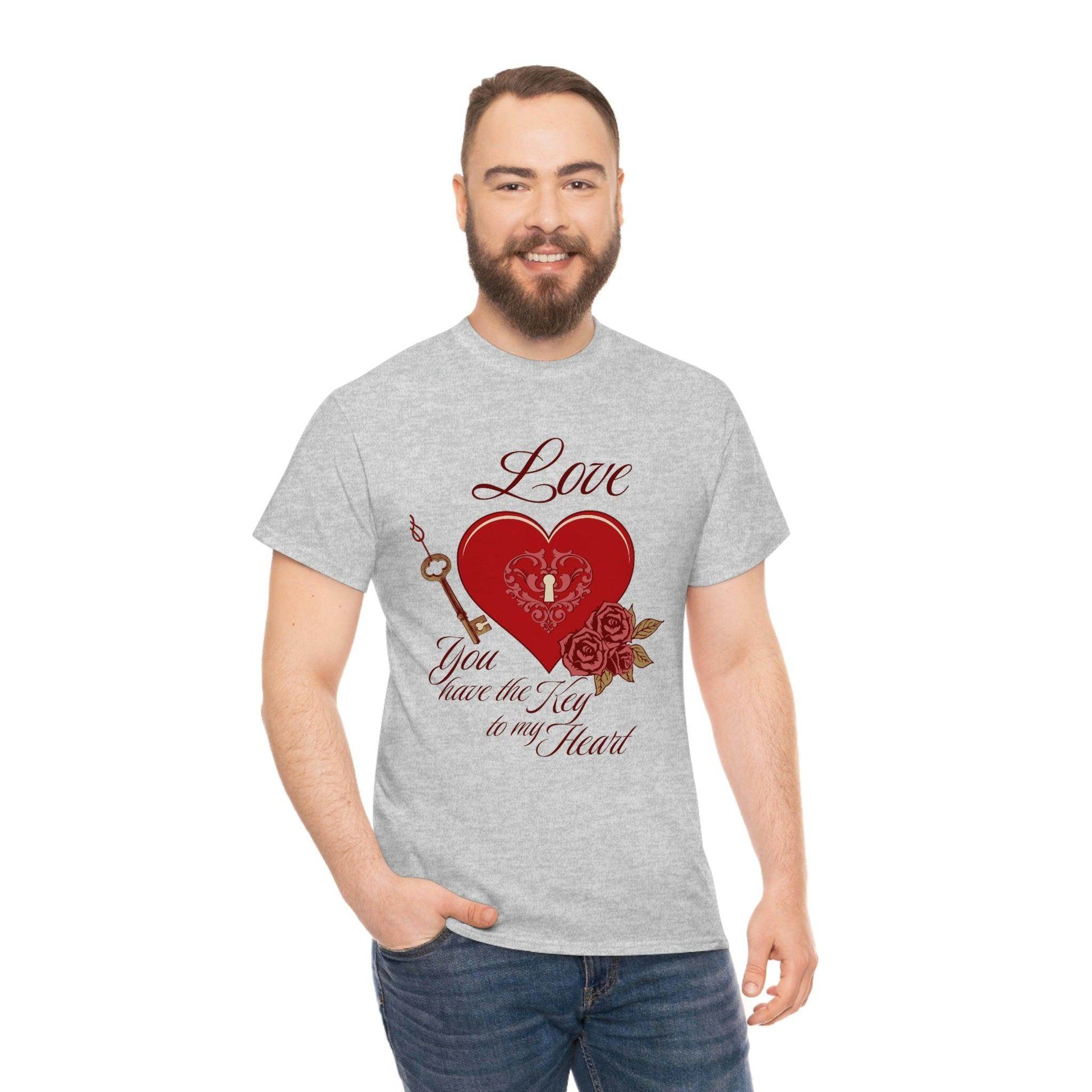 Love you have the keys to my heart Tee - Giftsmojo