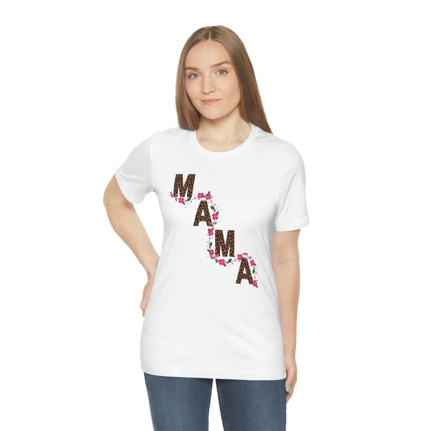 Leopard print Mama shirt Flower mama shirt - Leopard Mama Shirt mothers day shirt new mom shirt - Giftsmojo