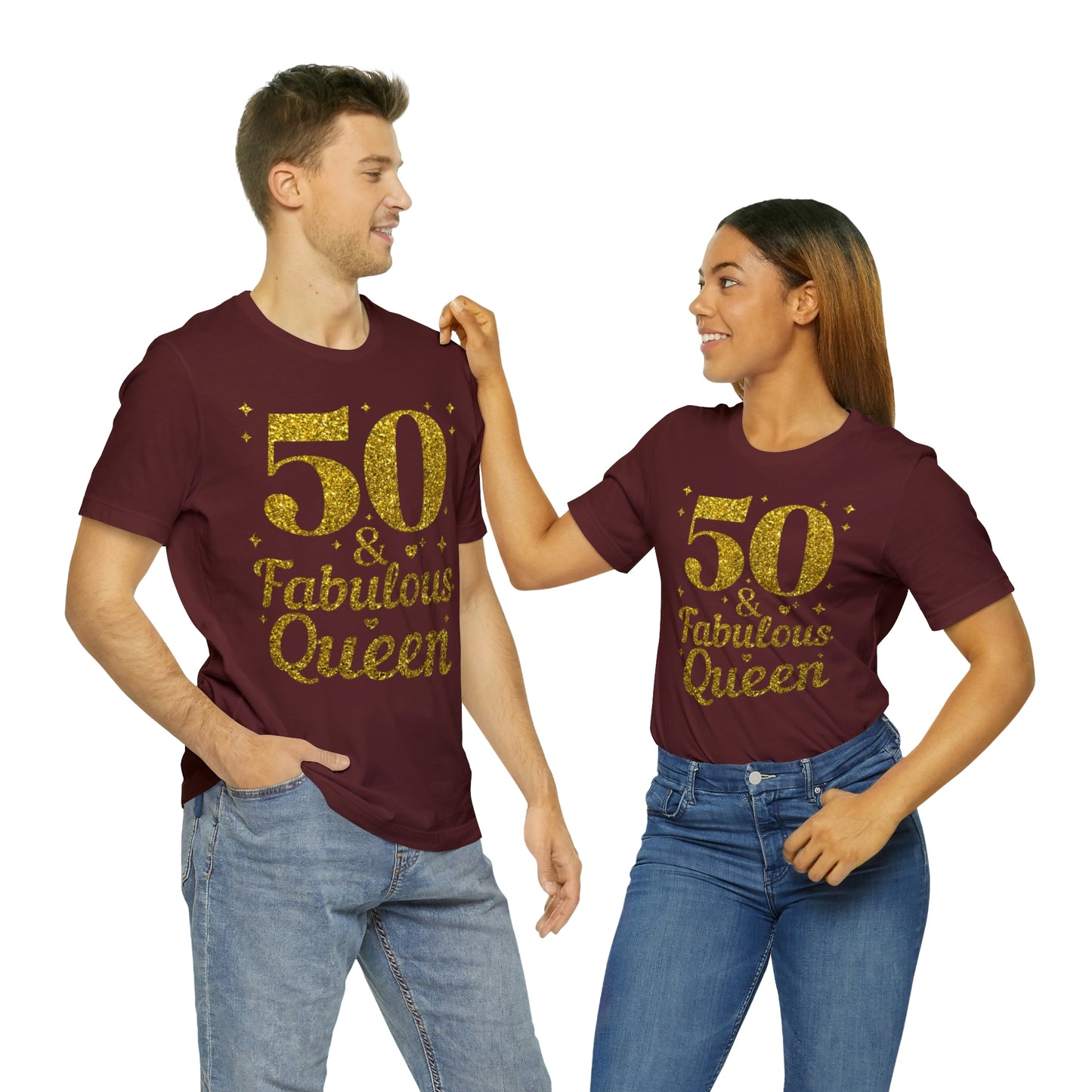 Funny 50th birthday Shirt 50 and Fabulous Queen shirt