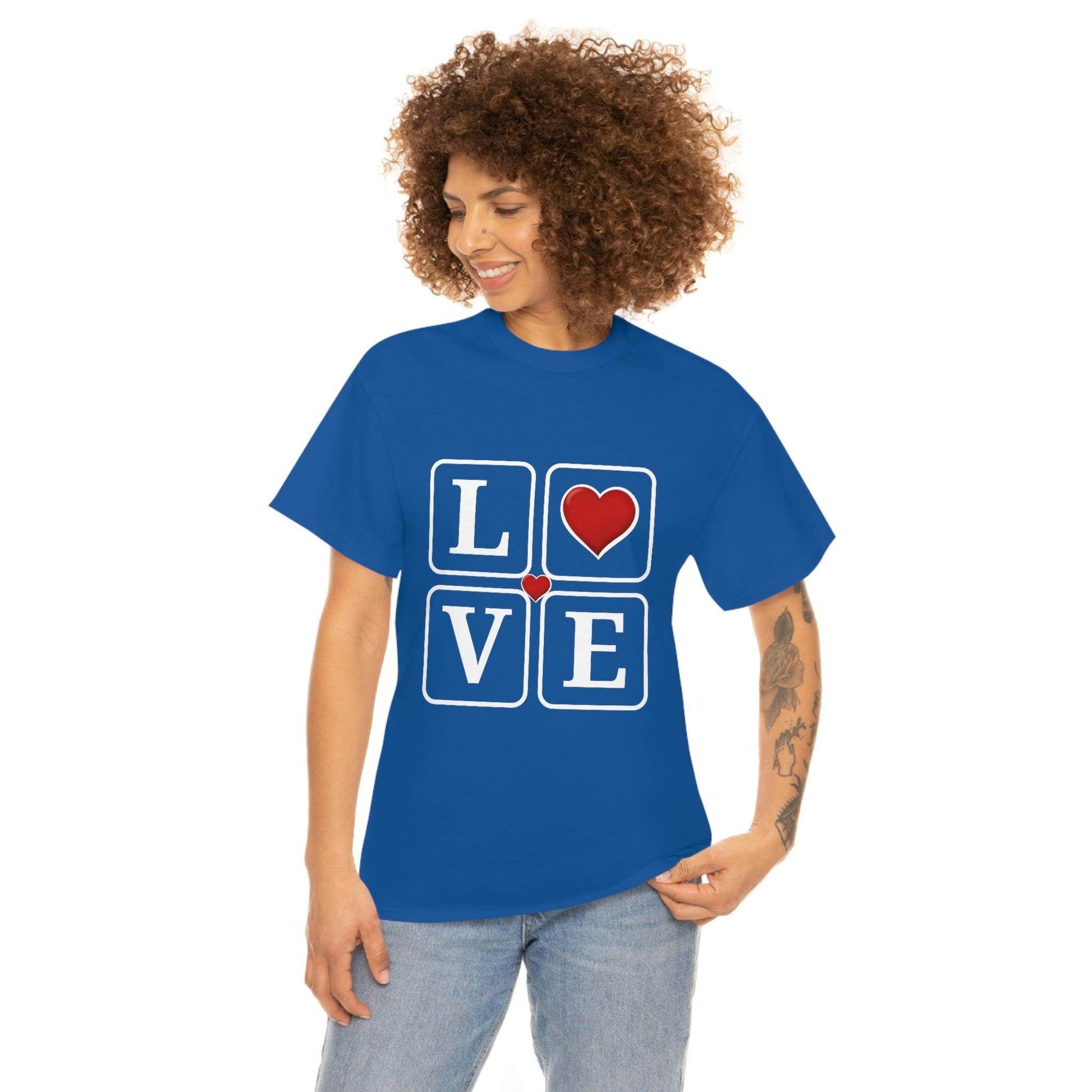 Love square Hearts Shirt, Great Gift for Valentine's day, birthday, engagement, anniversary and many more - Giftsmojo