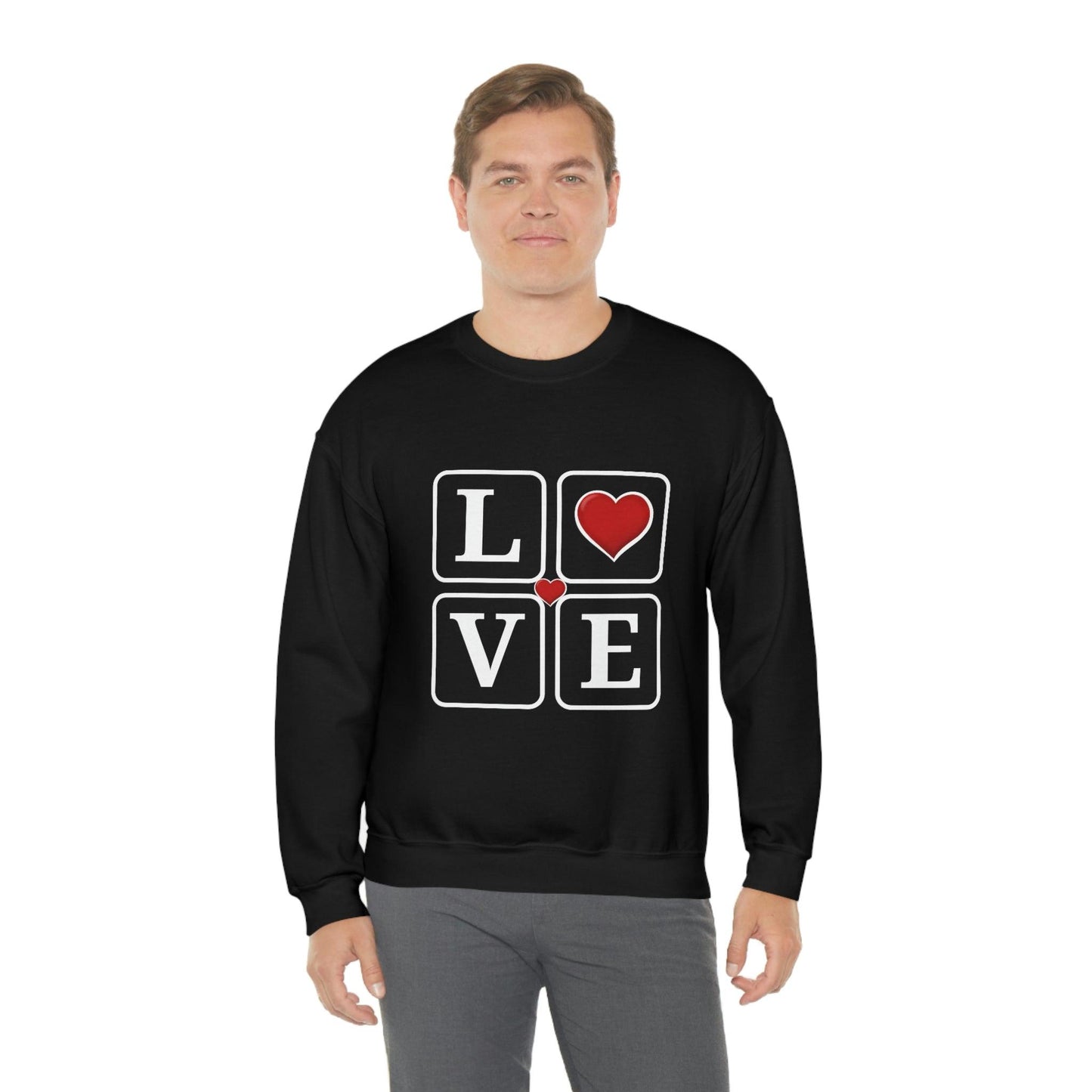 Love square Hearts Sweatshirt