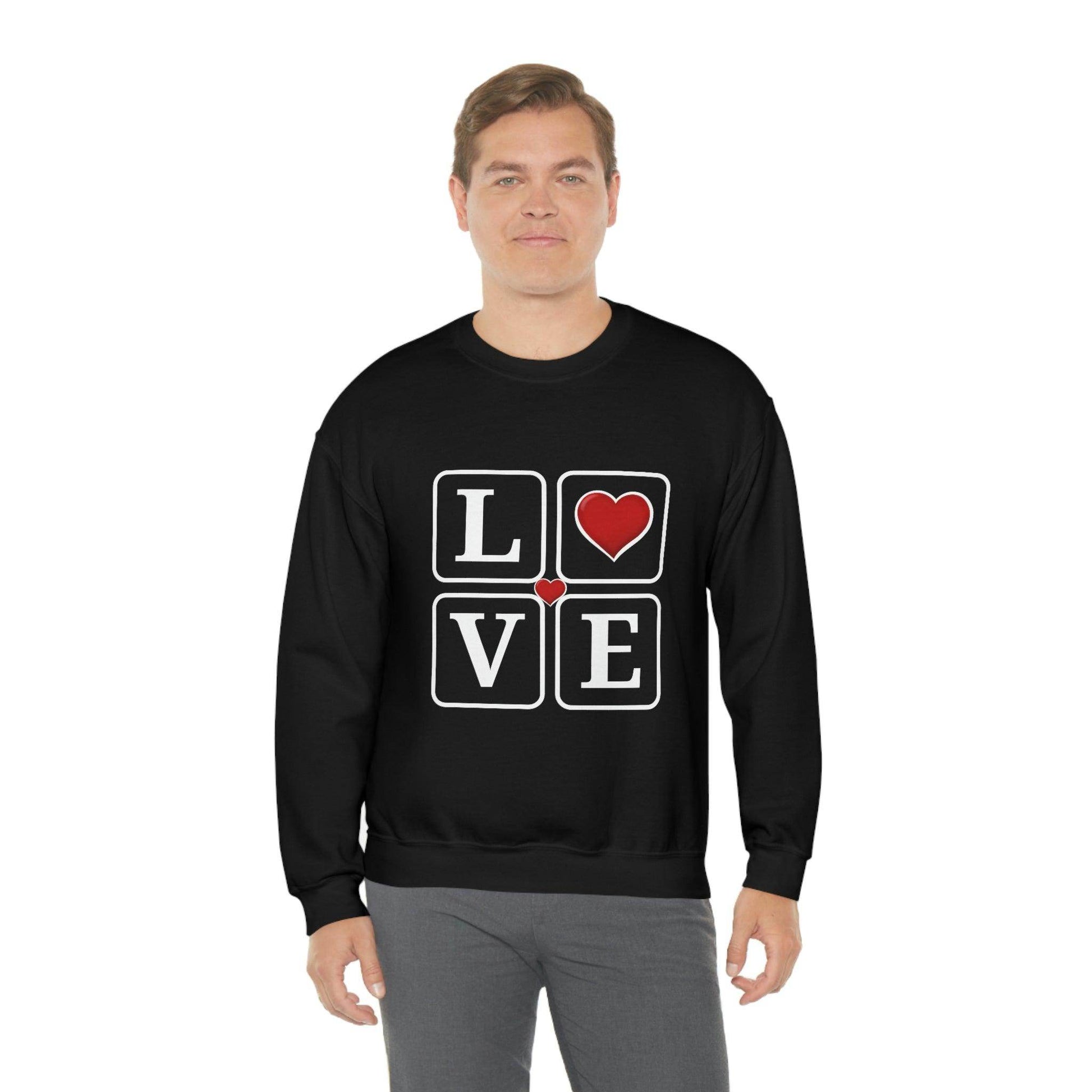 Love square Hearts Sweatshirt - Giftsmojo
