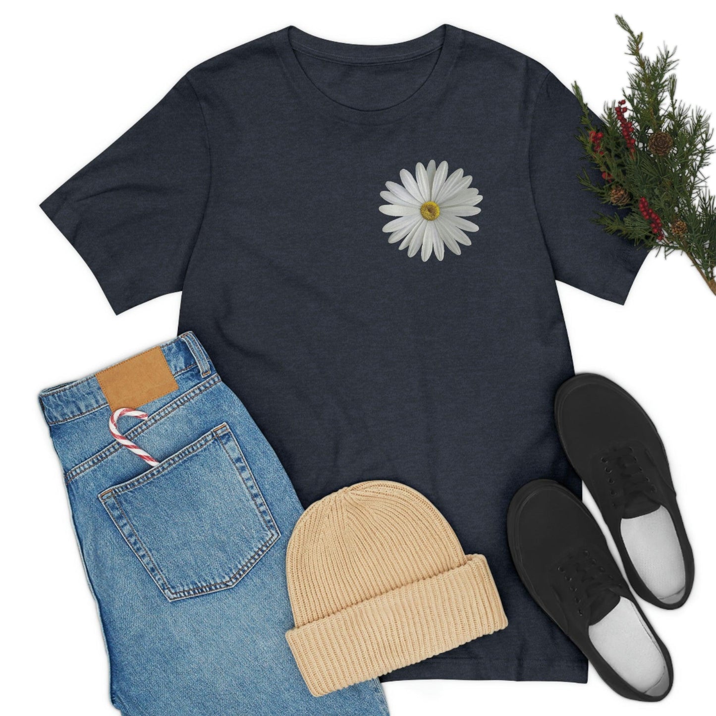 Daisy Shirt Floral Shirt Gift, Boho Shirt, Birth Month Flower, Gift For Mom, Daisy Women Shirt Flower Tee Summer Shirt, - Giftsmojo