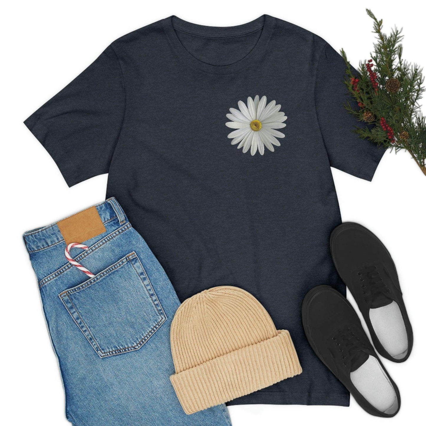 Daisy Shirt Floral Shirt Gift, Boho Shirt, Birth Month Flower, Gift For Mom, Daisy Women Shirt Flower Tee Summer Shirt, - Giftsmojo