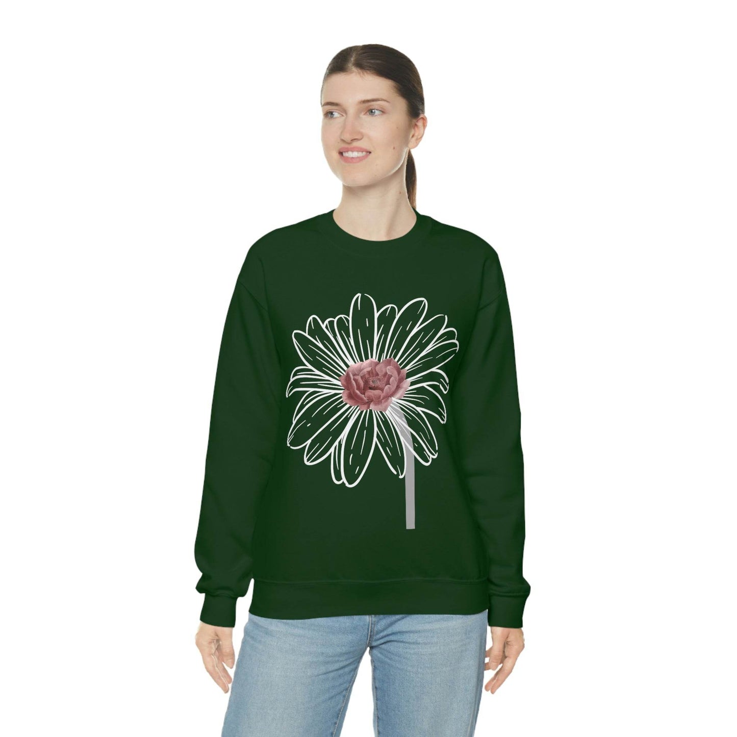 Floral Sweatshirt, Wildflower Sweatshirt, Flower sweatshirt, Wild Flowers - Giftsmojo