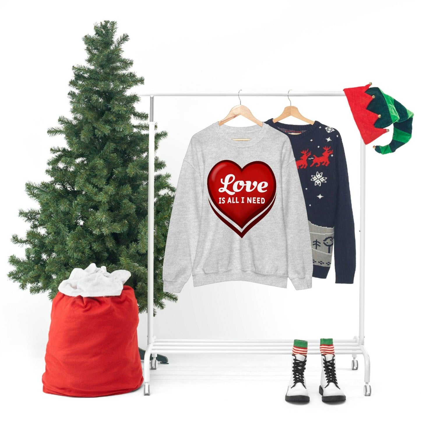 Love is all I need Sweatshirt, Valentine gift - Giftsmojo