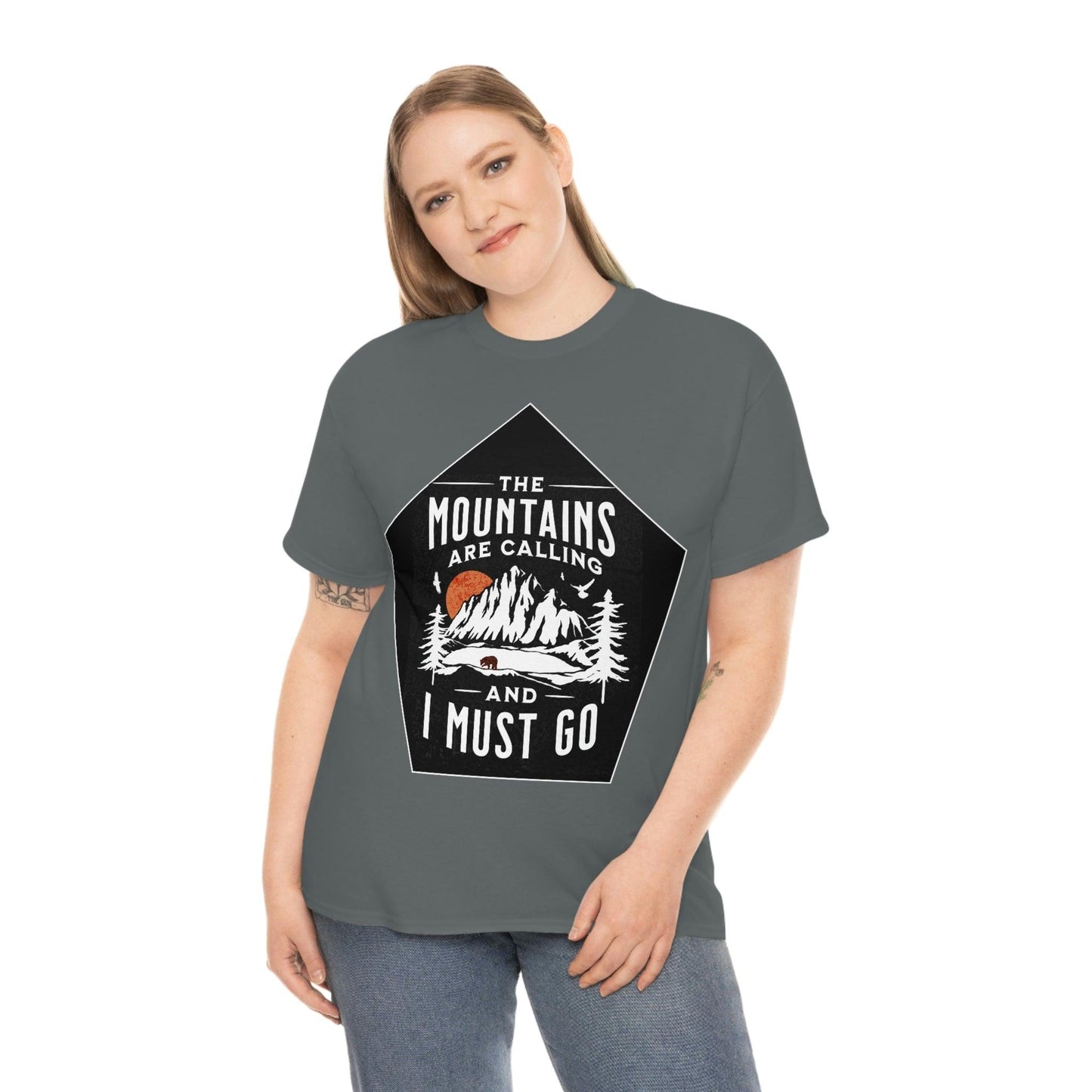 The Mountains are Calling and I Must Go Tee - Giftsmojo