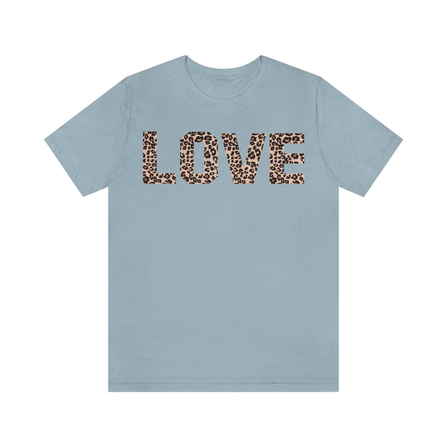 Leopard print love Tee - Giftsmojo