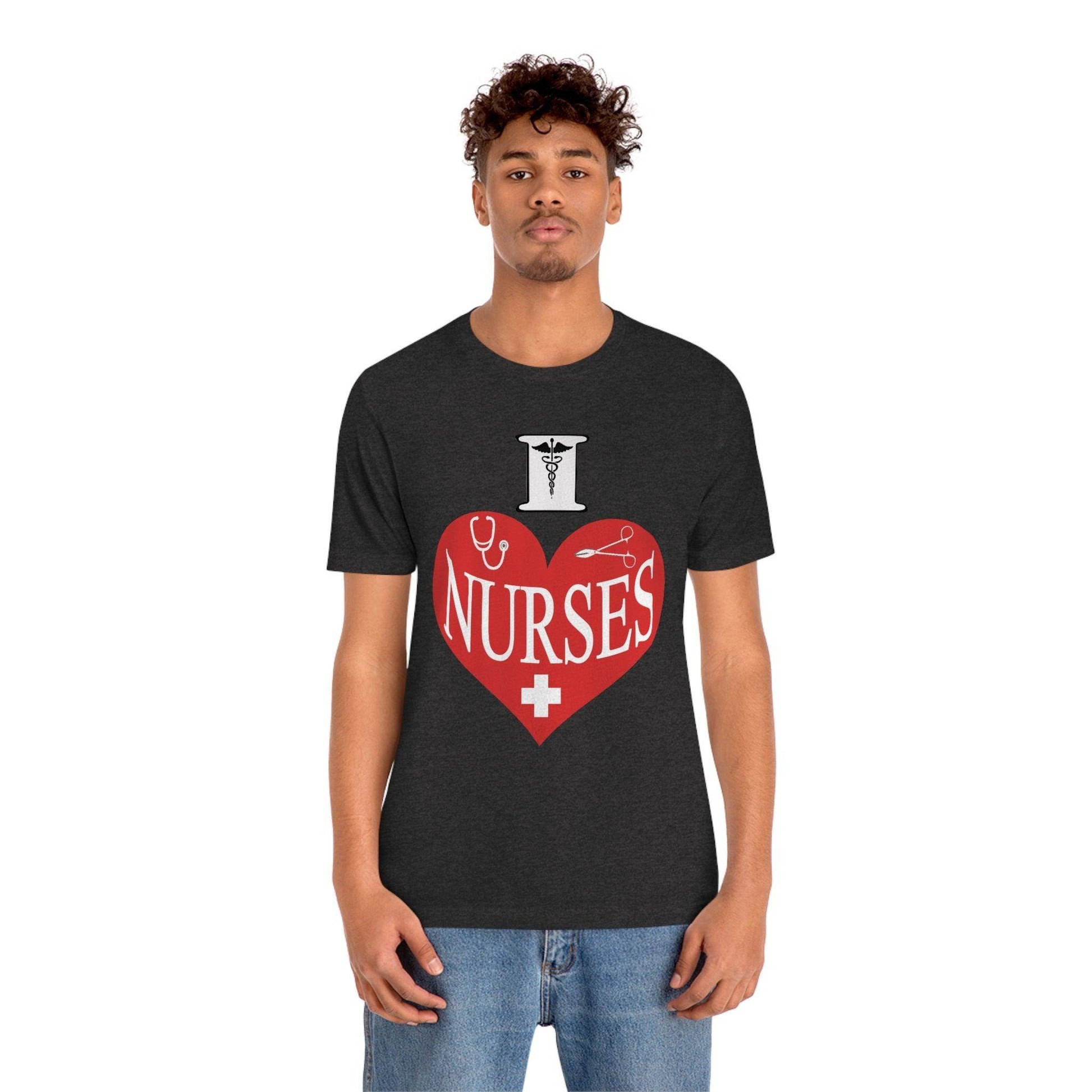 I love Nurses Tee - Giftsmojo