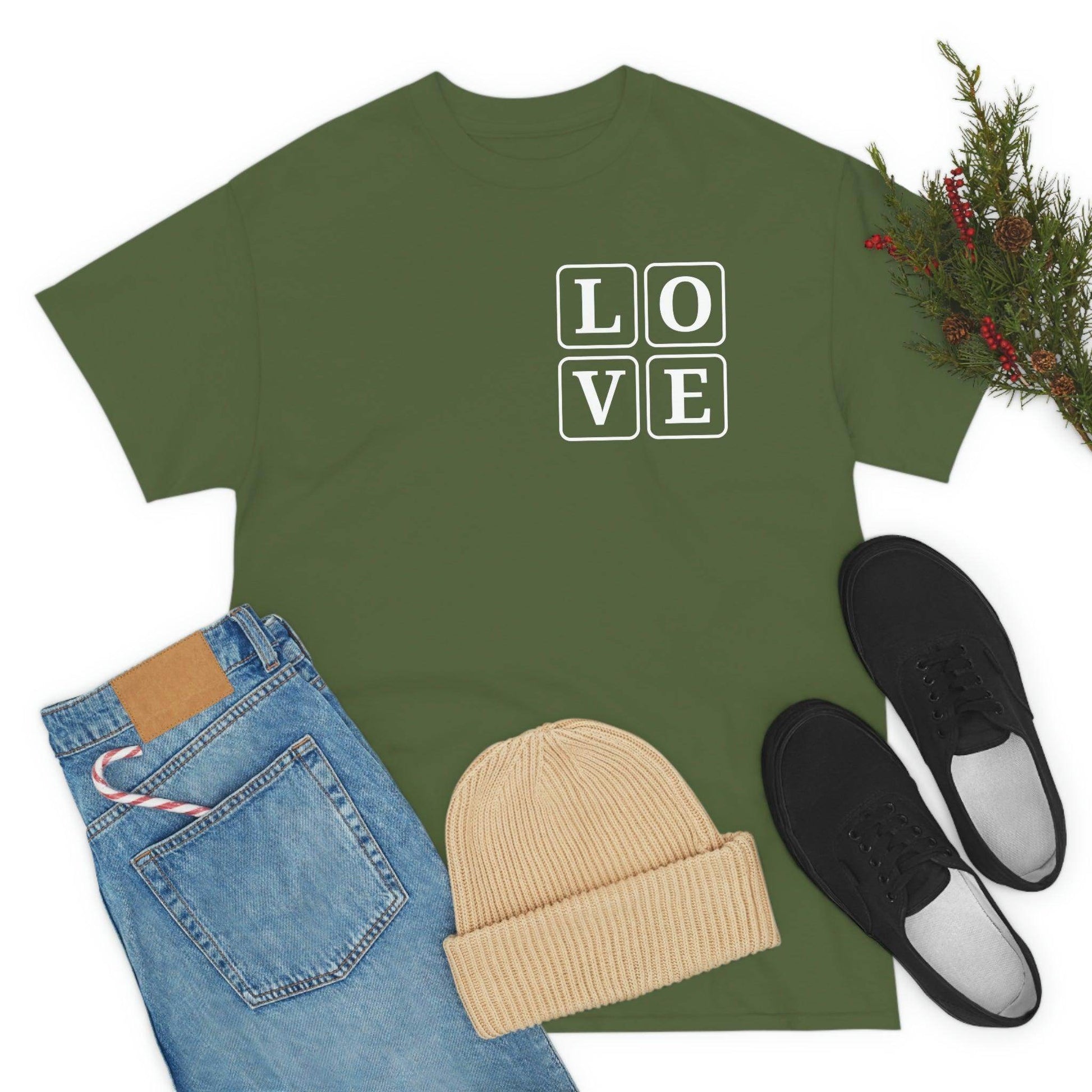 Love Square T-Shirt, - Giftsmojo