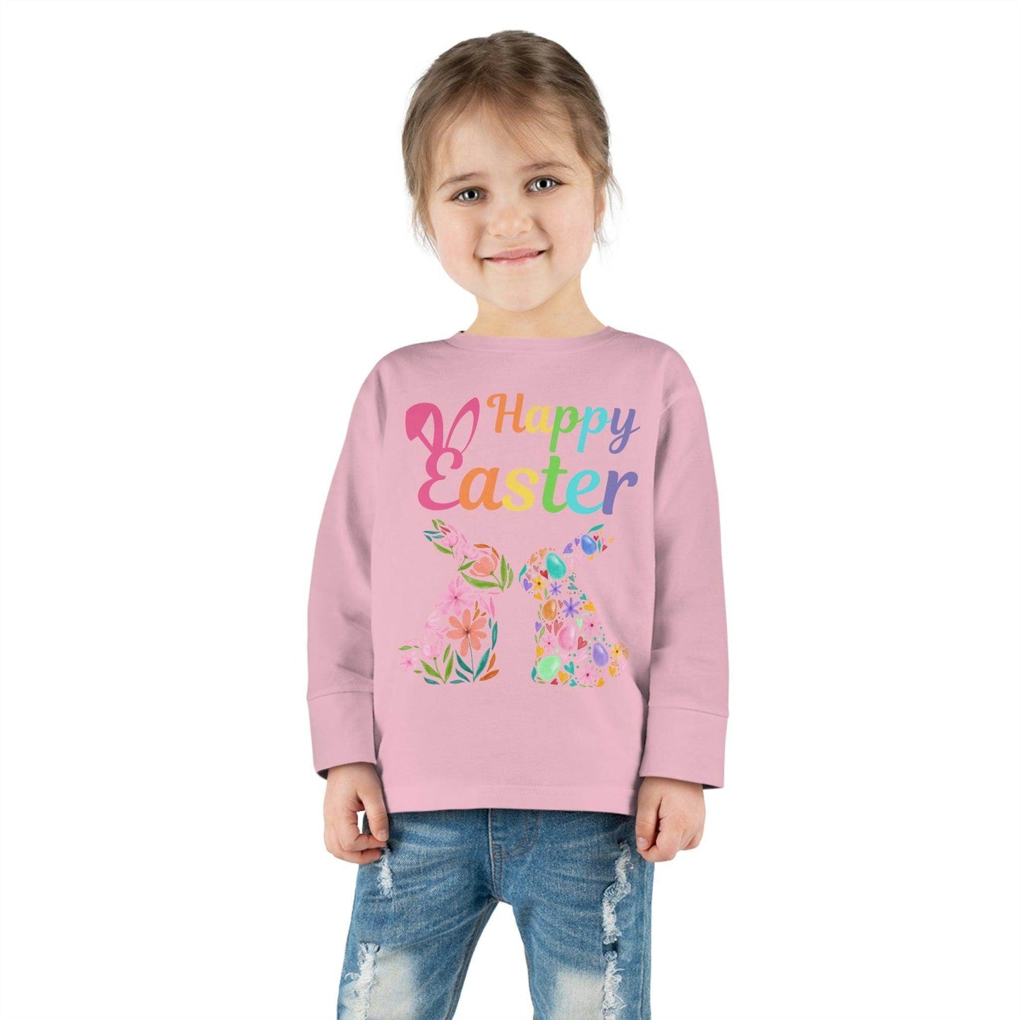 Happy Easter Toddler Long Sleeve Tee - Giftsmojo