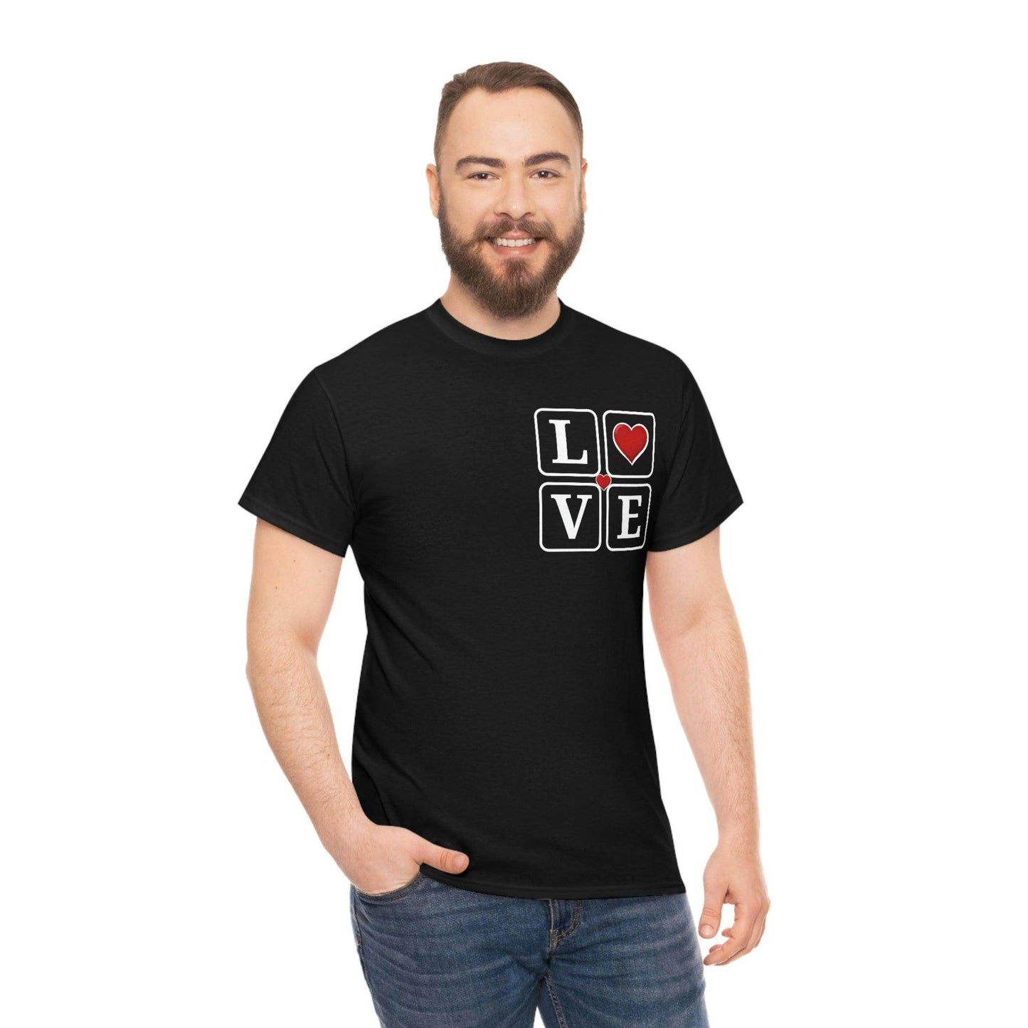 Love square Hearts T-shirt - Giftsmojo