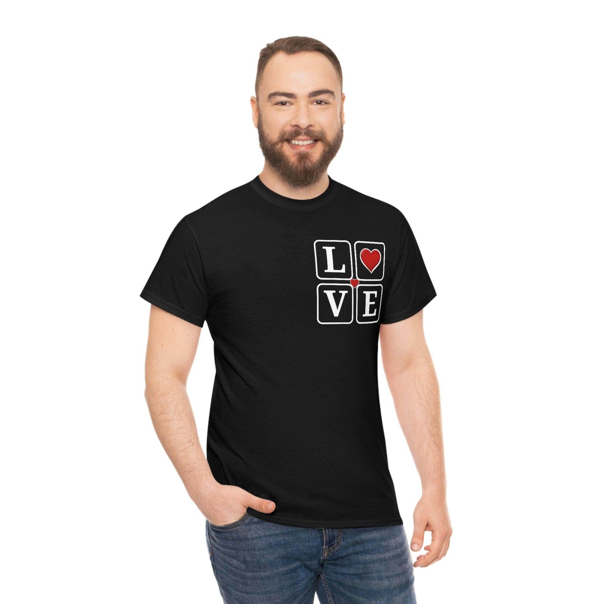 Love square Hearts T-shirt - Giftsmojo