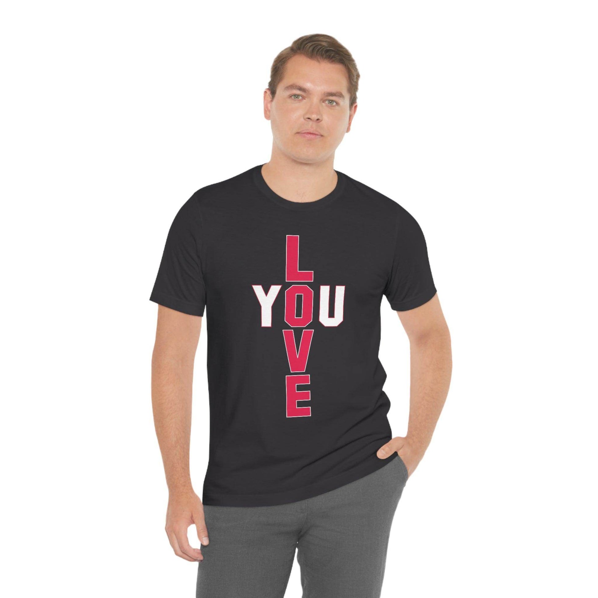 T-shape Love you Tee - Giftsmojo