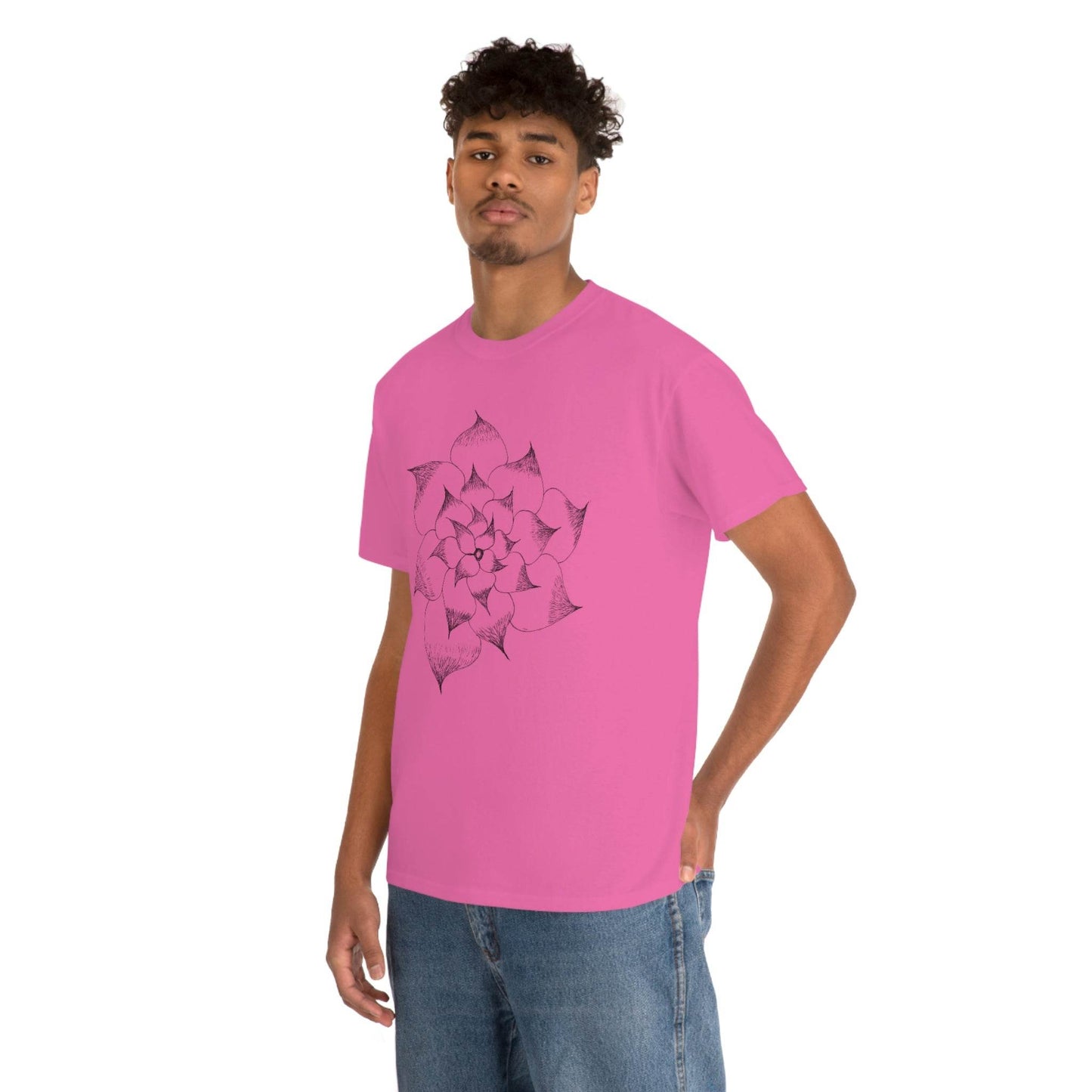 Flower Tee, custom designed tee, flower t-shirt, floral graphic tee - Giftsmojo