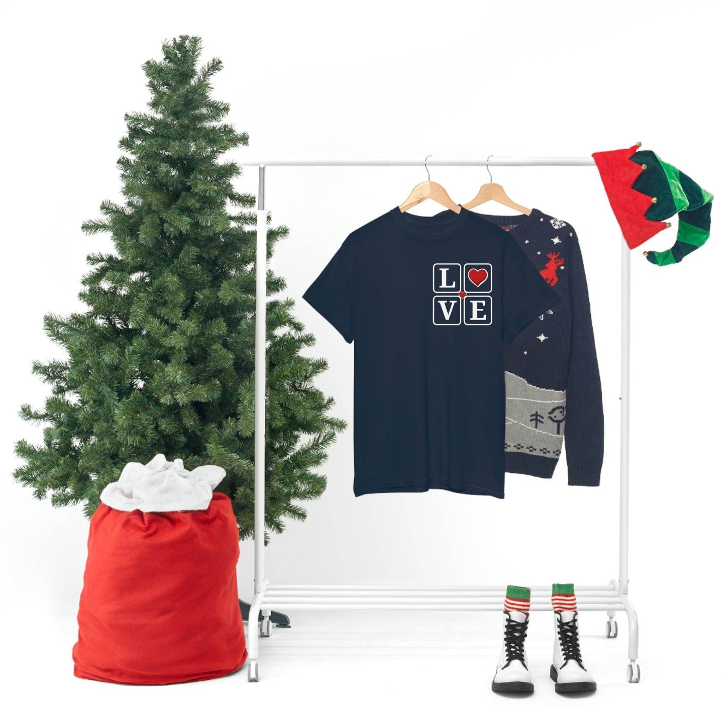 Love square Hearts T-shirt - Giftsmojo