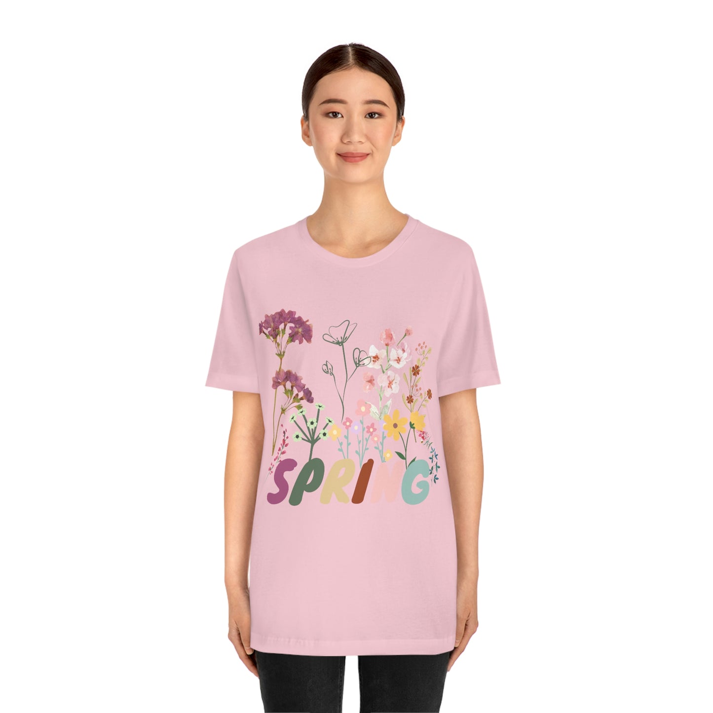 Spring Shirt, Flower T shirt, Vintage Botanical Shirt, Vintage T-shirt, Graphic Tshirt, Botanical Print, Vintage Flower Shirt, Wildflower,