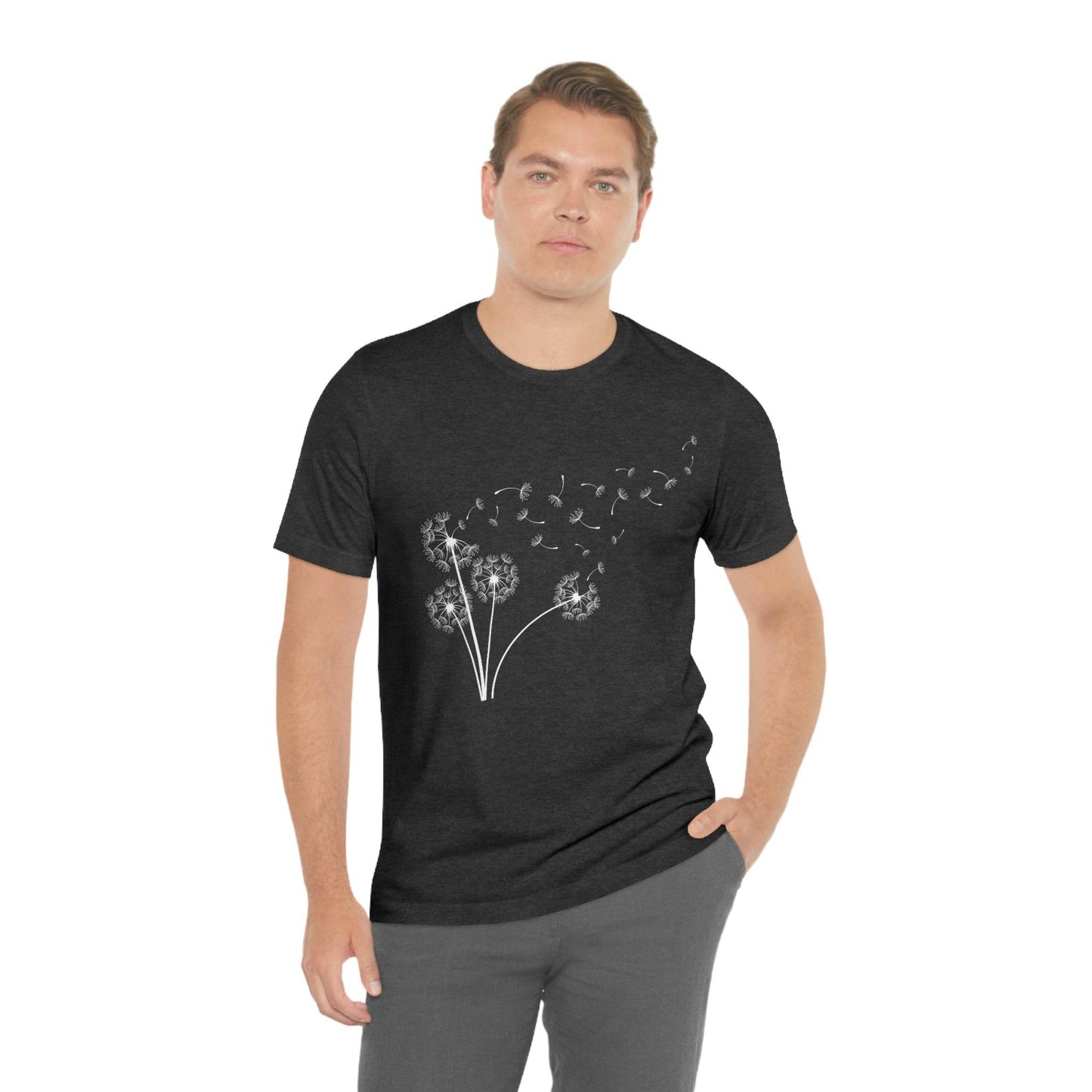 Dandelion Shirt, Boho Windflower Shirt, Dandelion Shirt for Her, Windflower Tee, Meditation Gift, Yoga Shirt, Inspirational Shirt, Bday Tees - Giftsmojo