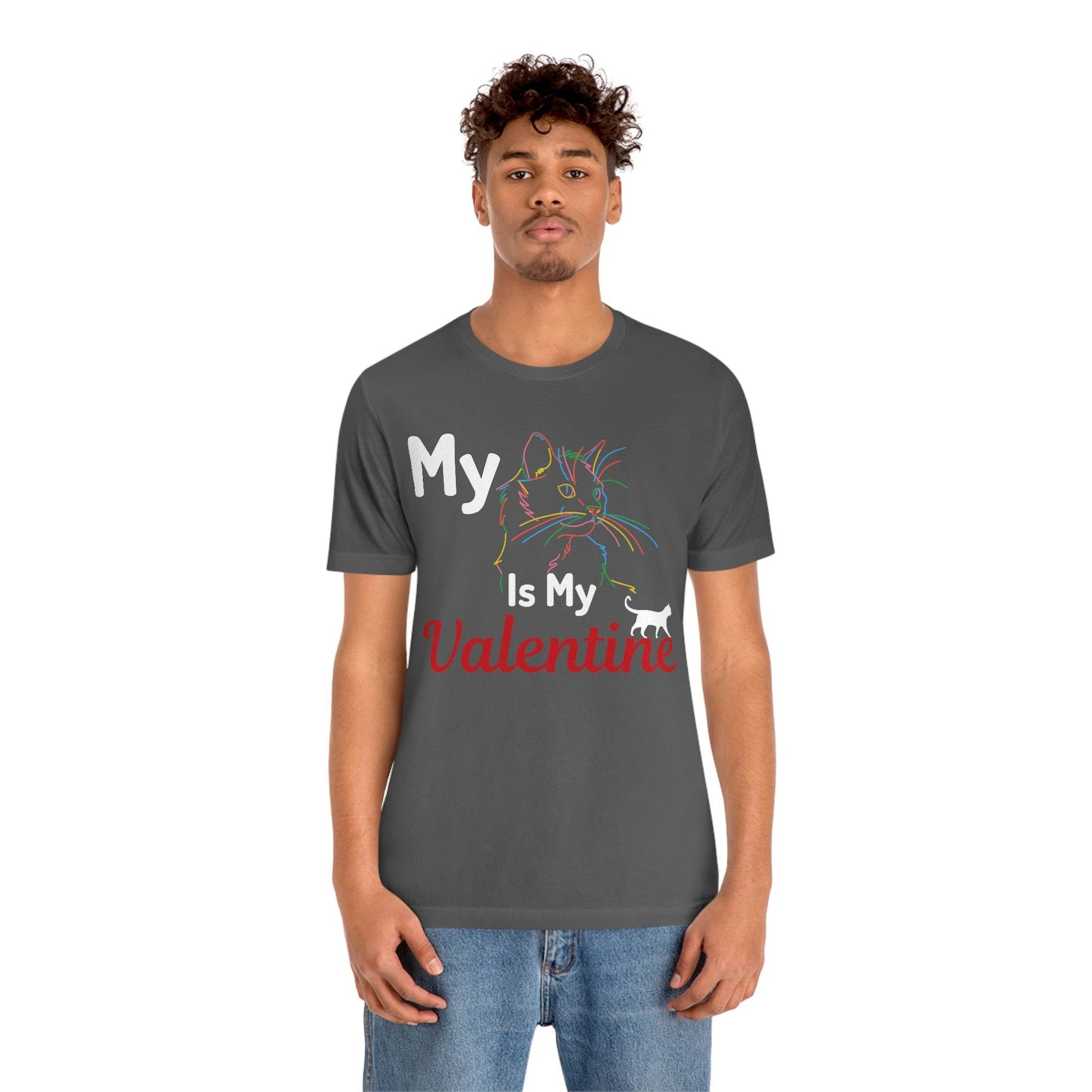 My Cat is My Valentine, Cute Pet lover Valentine shirt - Cute Cat lover shirt - Cat Mom shirt - Giftsmojo