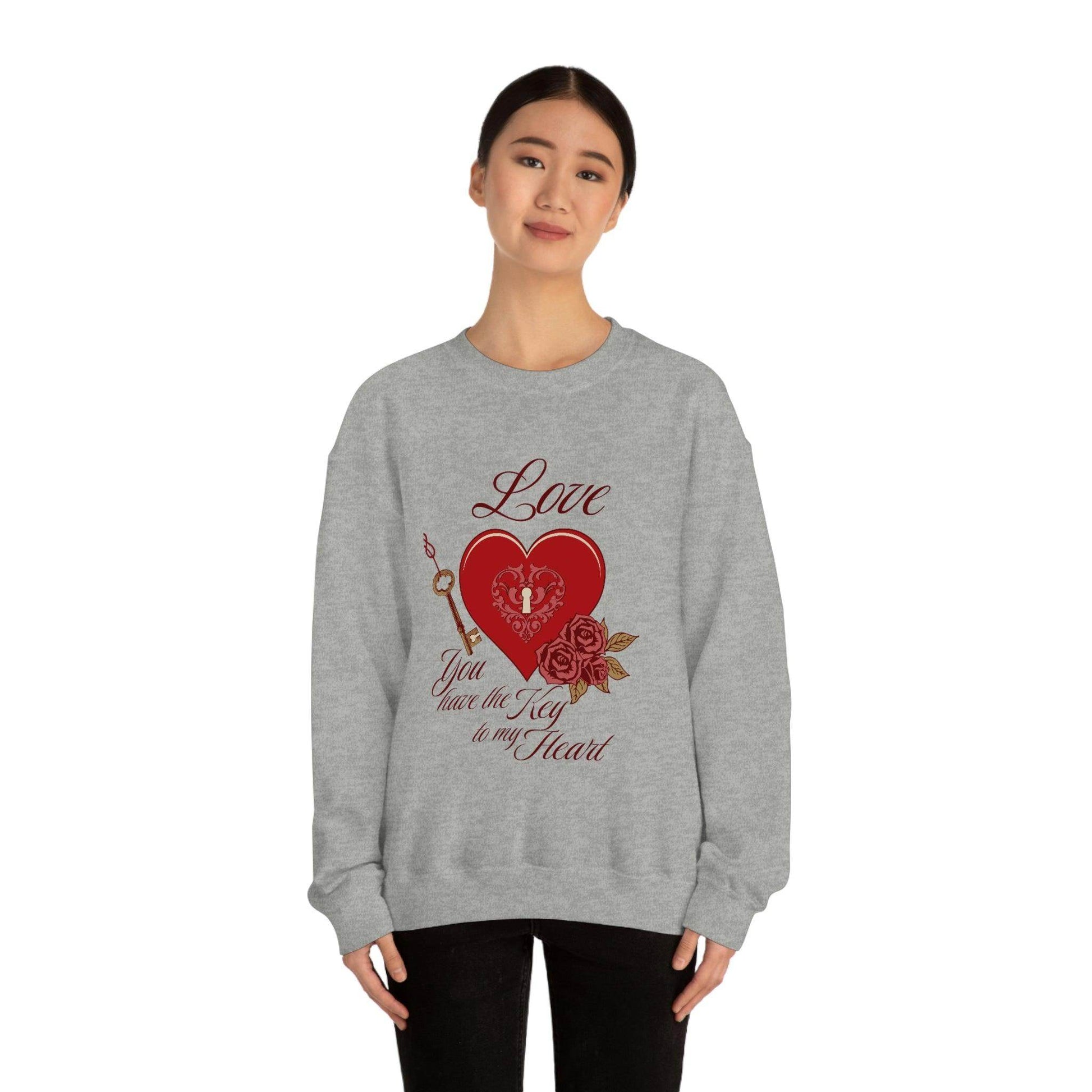 Love you have the key to my heart Sweatshirt - Giftsmojo