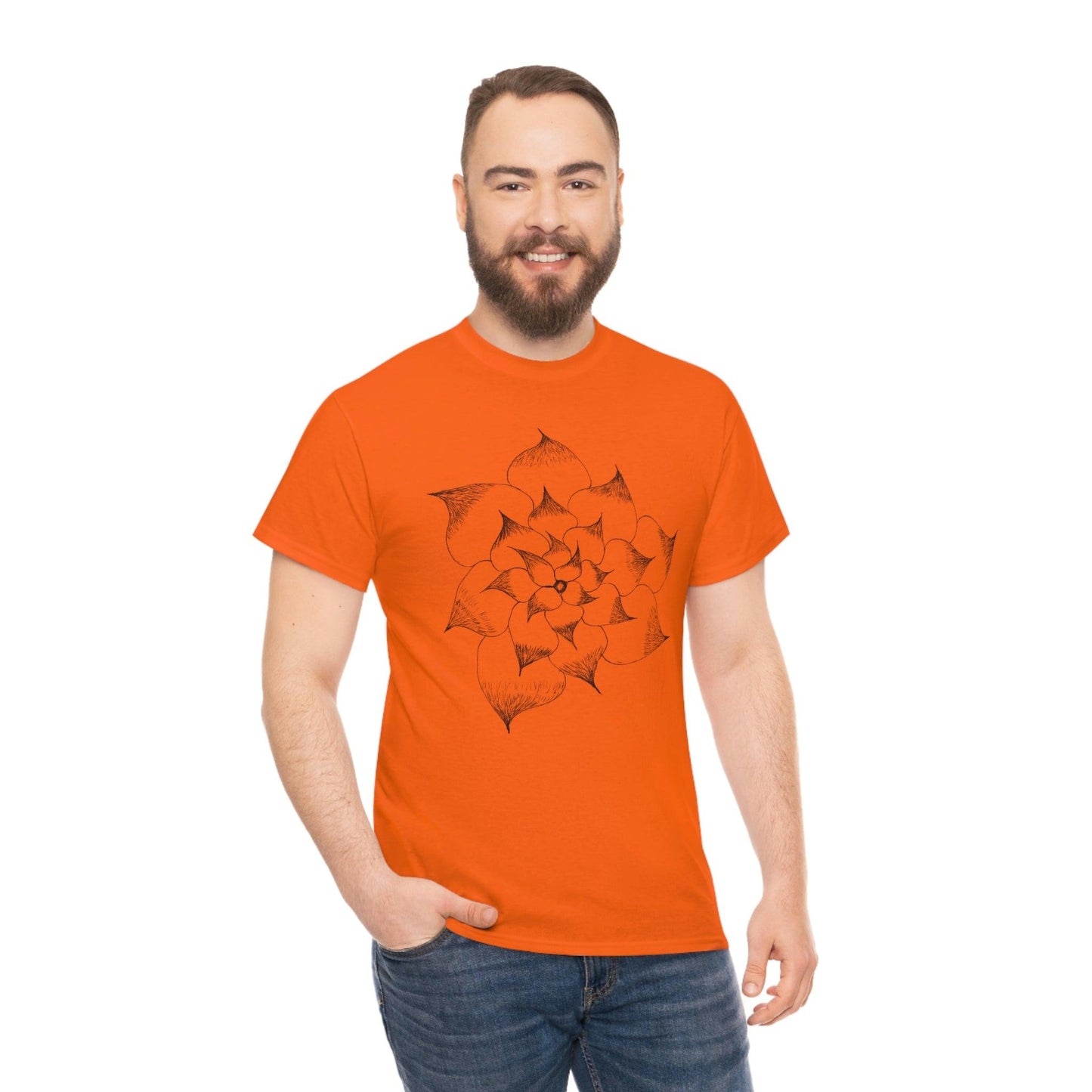 Flower Tee, custom designed tee, flower t-shirt, floral graphic tee - Giftsmojo