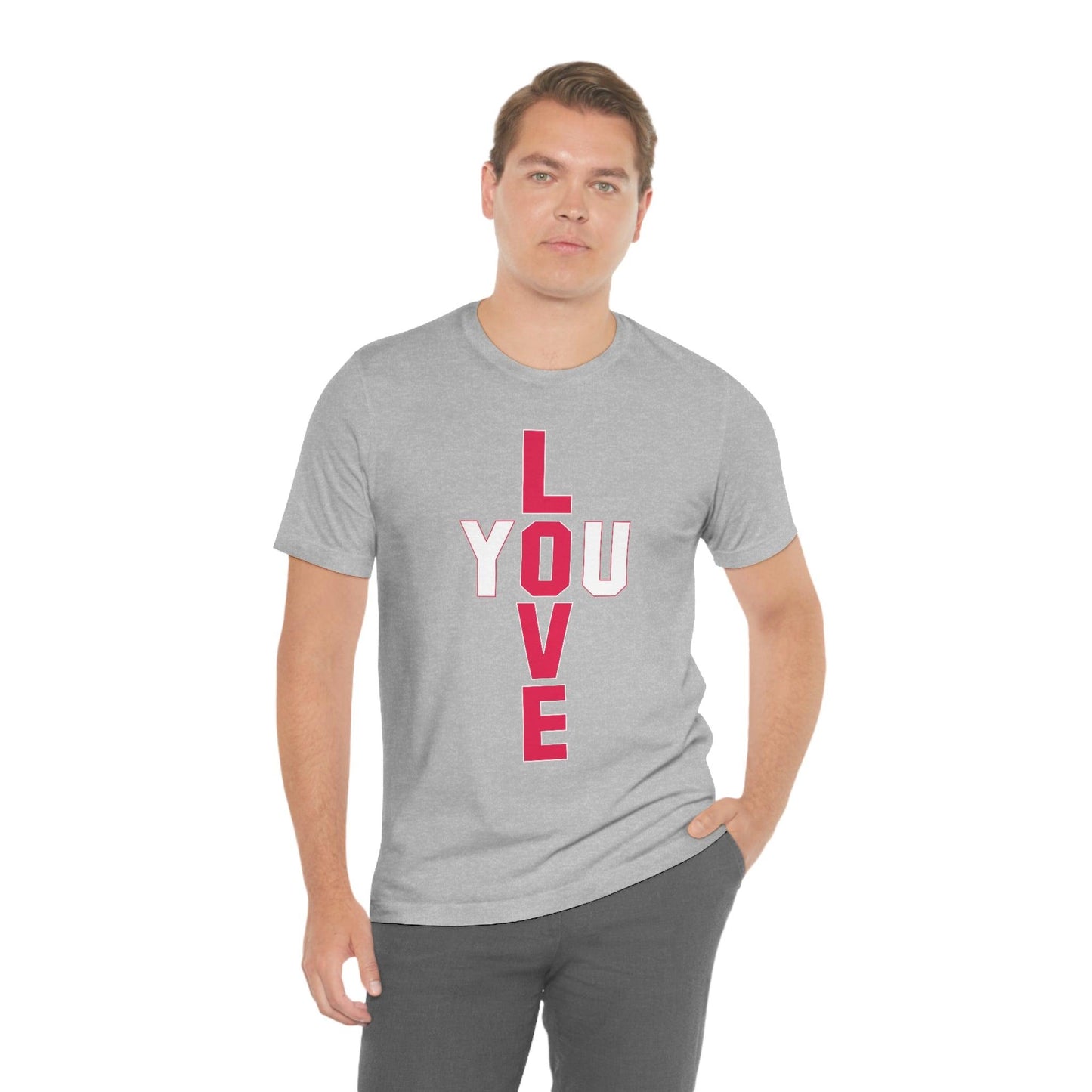 T-shape Love you Tee - Giftsmojo
