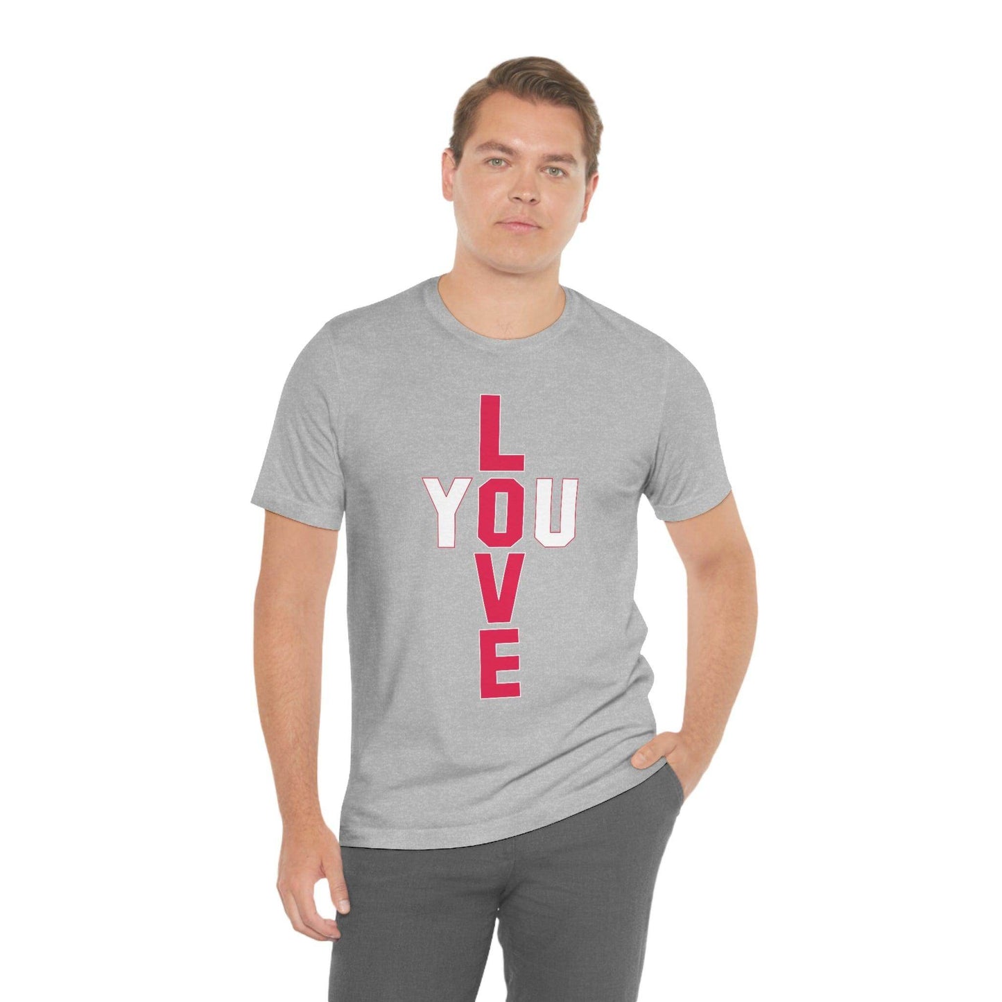T-shape Love you Tee - Giftsmojo