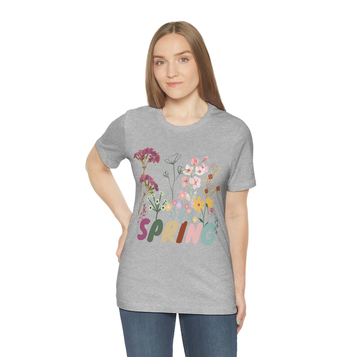 Spring Shirt, Flower T shirt, Vintage Botanical Shirt, Vintage T-shirt, Graphic Tshirt, Botanical Print, Vintage Flower Shirt, Wildflower,