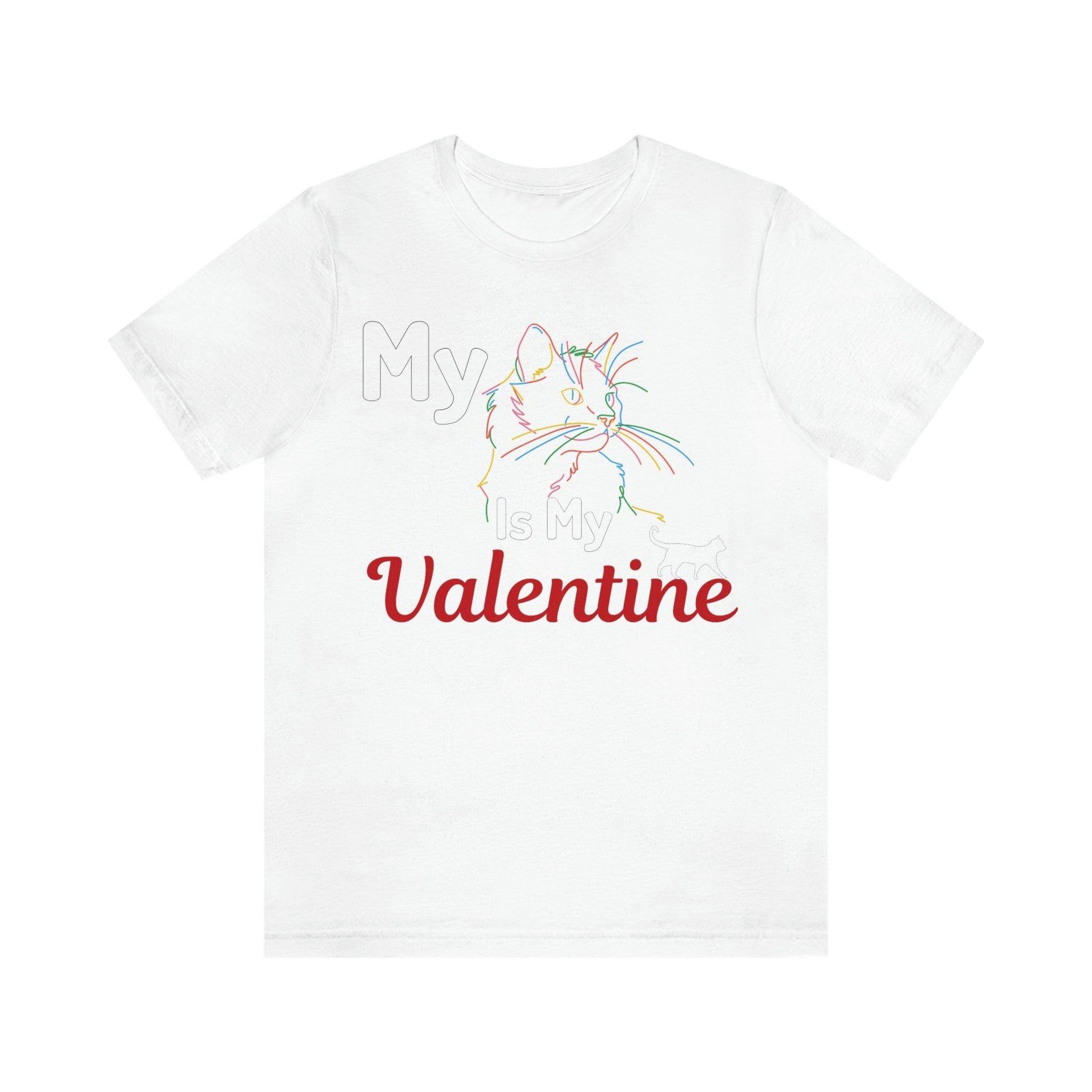 My Cat is My Valentine, Cute Pet lover Valentine shirt - Cute Cat lover shirt - Cat Mom shirt - Giftsmojo
