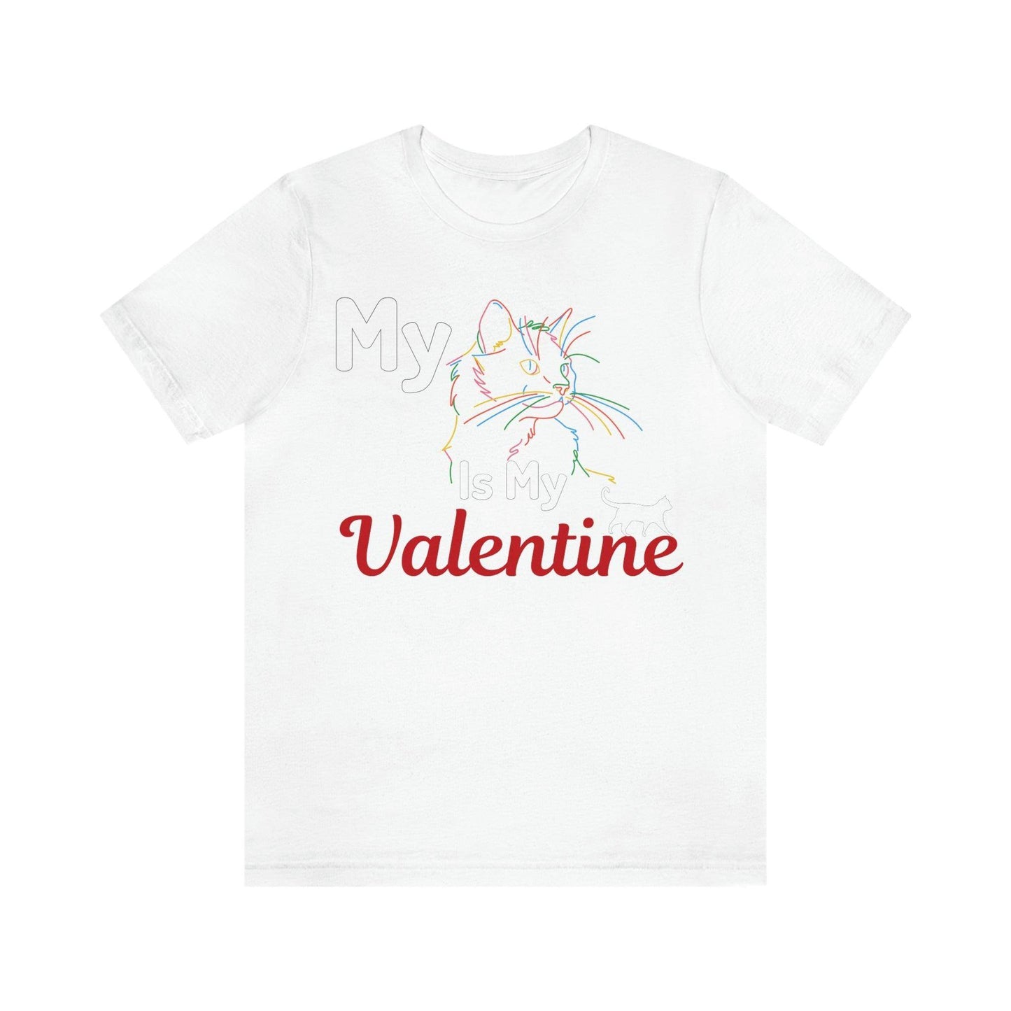 My Cat is My Valentine, Cute Pet lover Valentine shirt - Cute Cat lover shirt - Cat Mom shirt - Giftsmojo