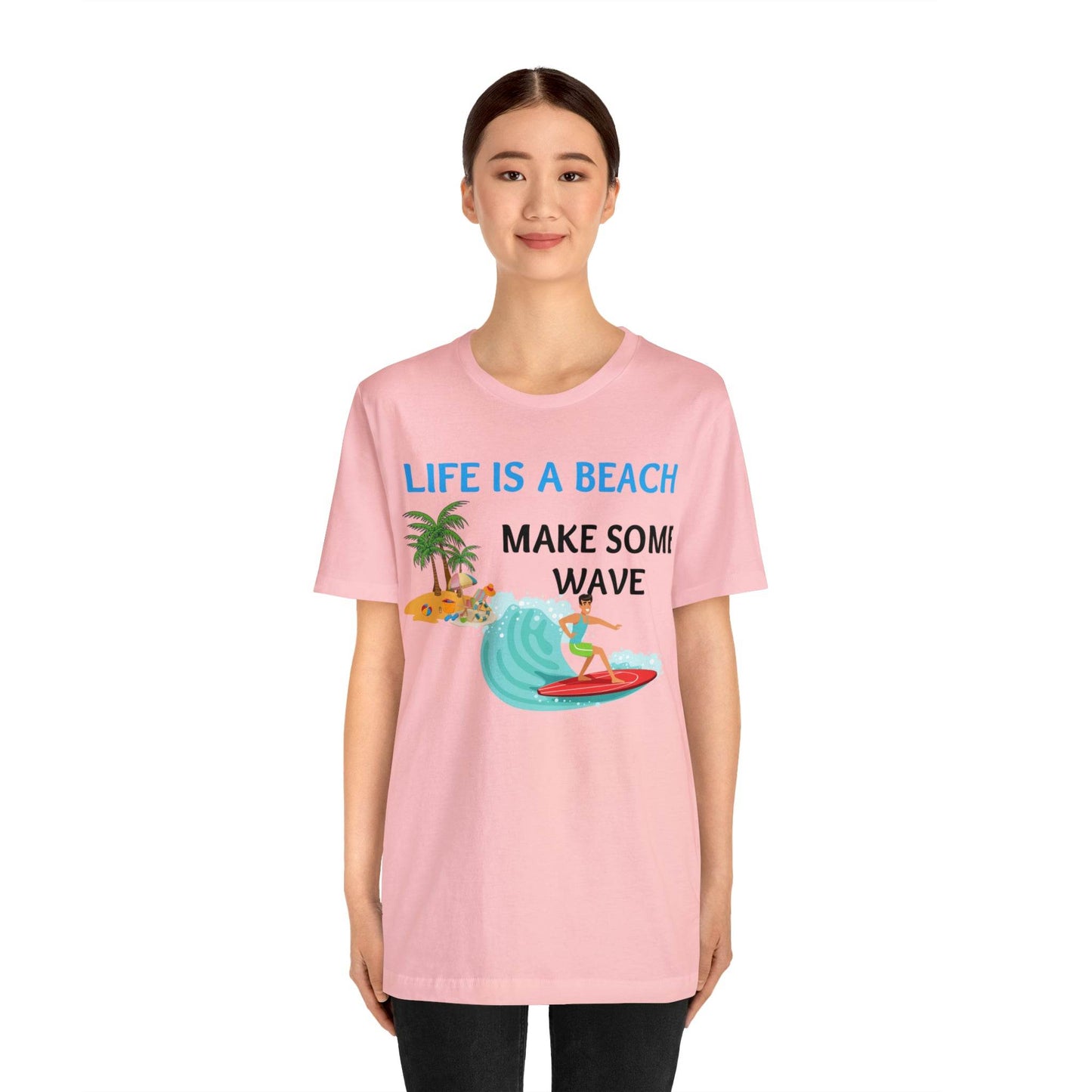 Life is a Beach shirt, Beach t-shirt, Summer shirt, Relaxing beachwear, Coastal fashion, Beach-inspired clothing, Beach adventure apparel - Giftsmojo