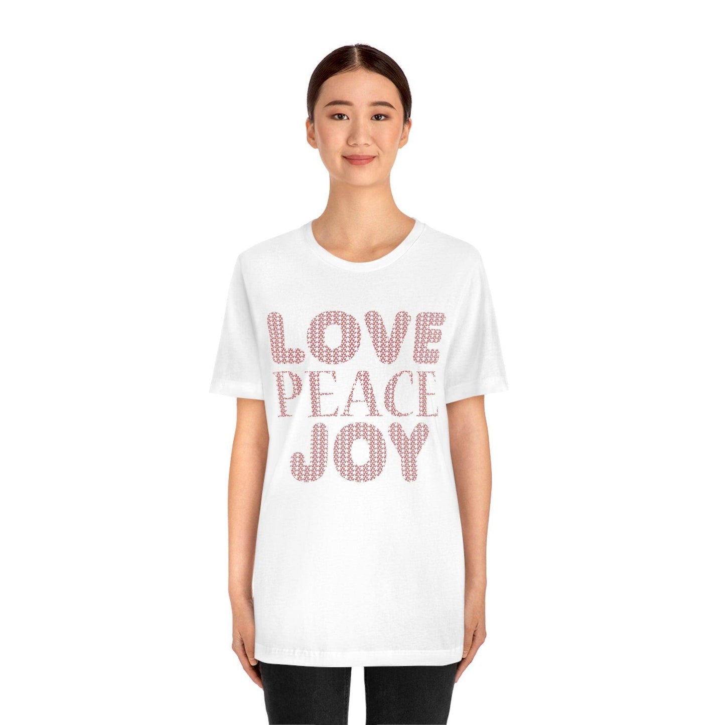 love peace joy Tee - Giftsmojo